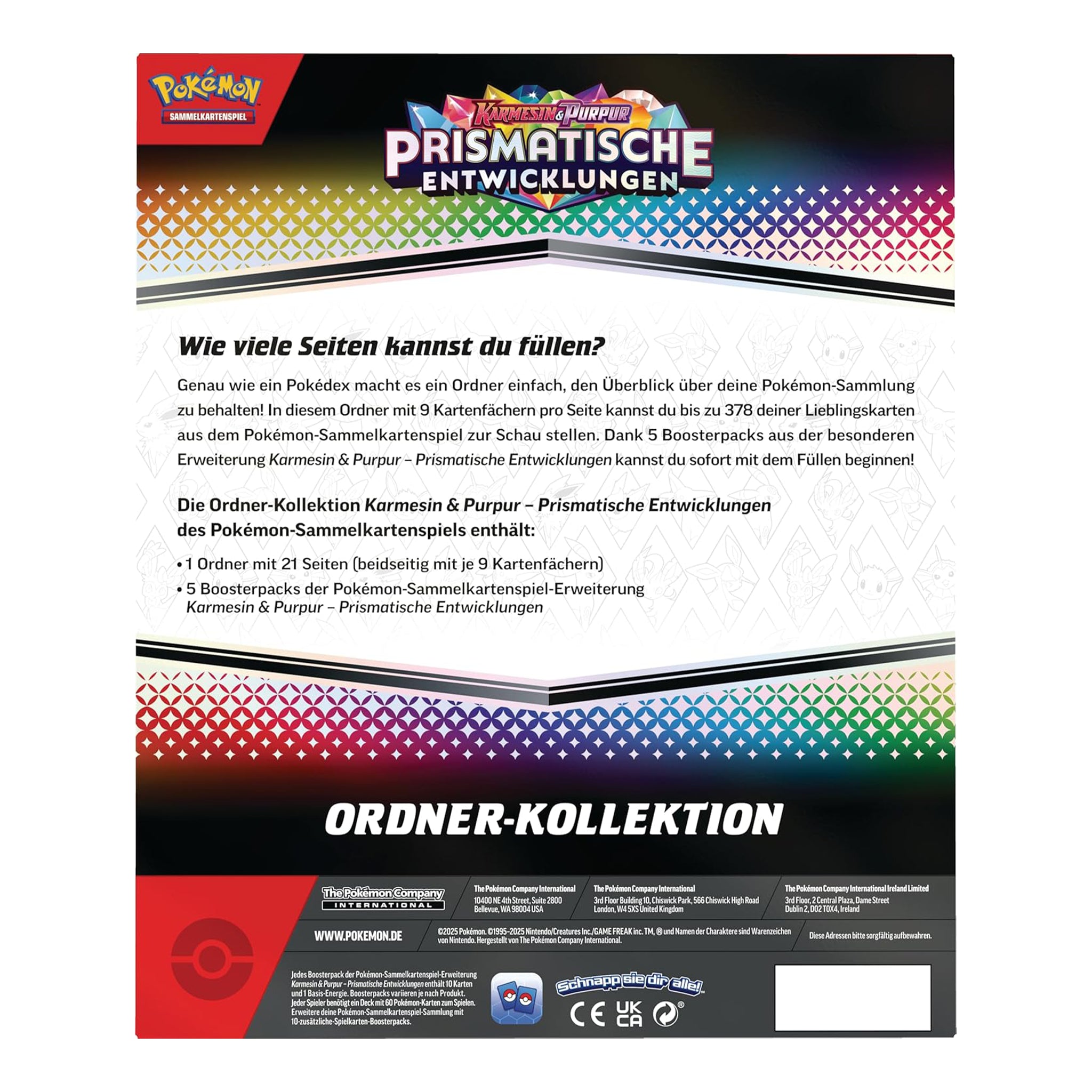 Pokémon - Prismatische Entwicklungen Ordner Kollektion - DE