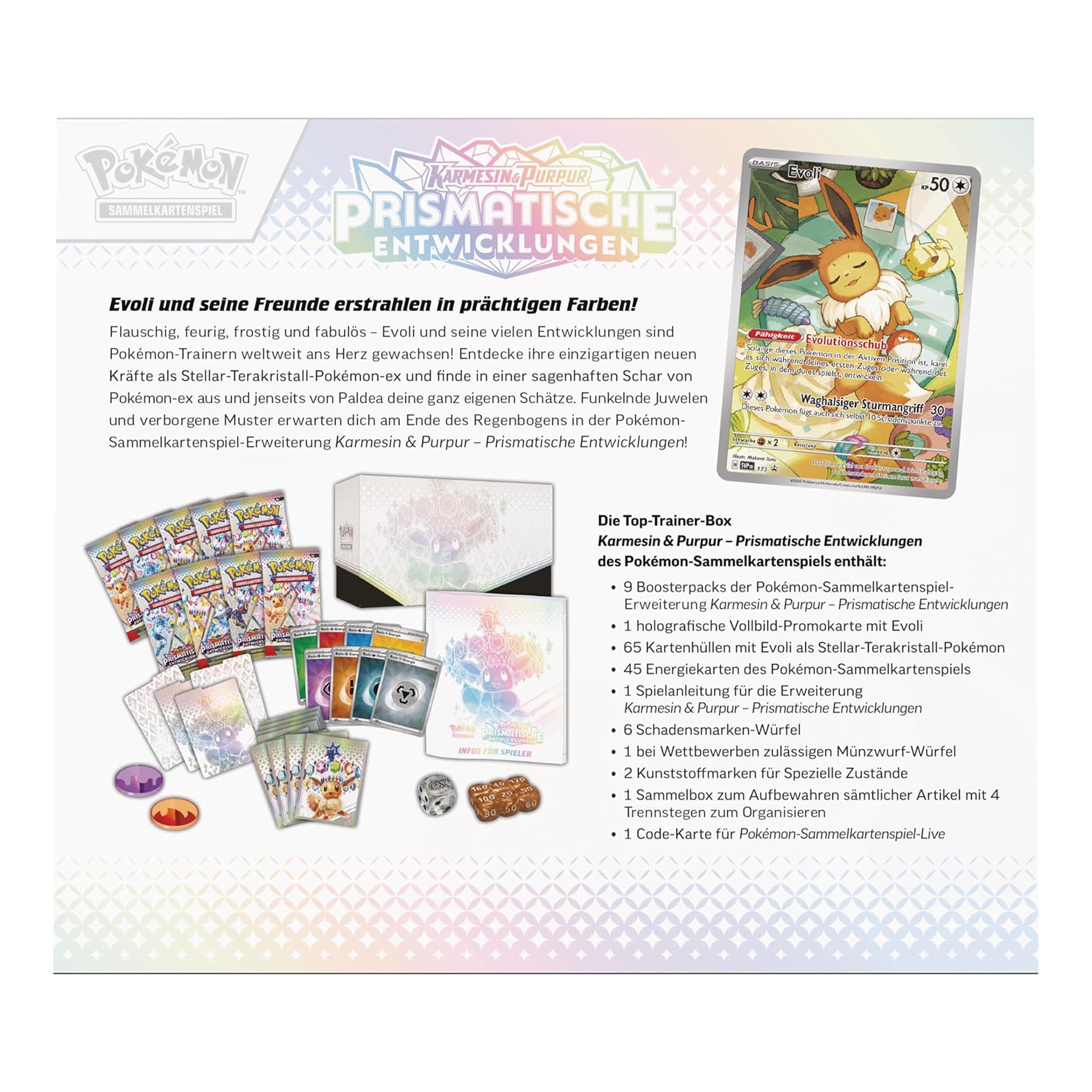 Pokémon - Prismatische Entwicklungen Top Trainer Box - DE