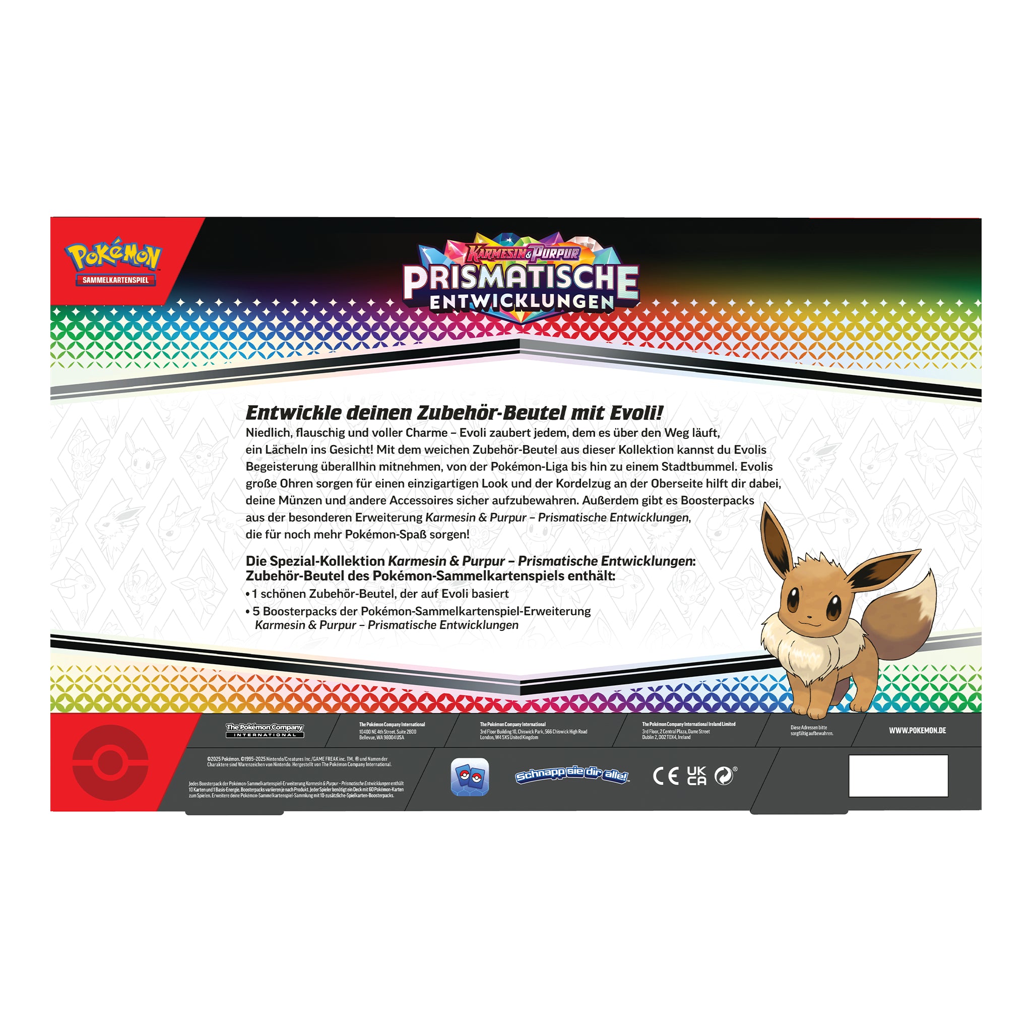 Pokémon - Prismatische Entwicklungen Zubehör Beutel Spezial Kollektion - DE