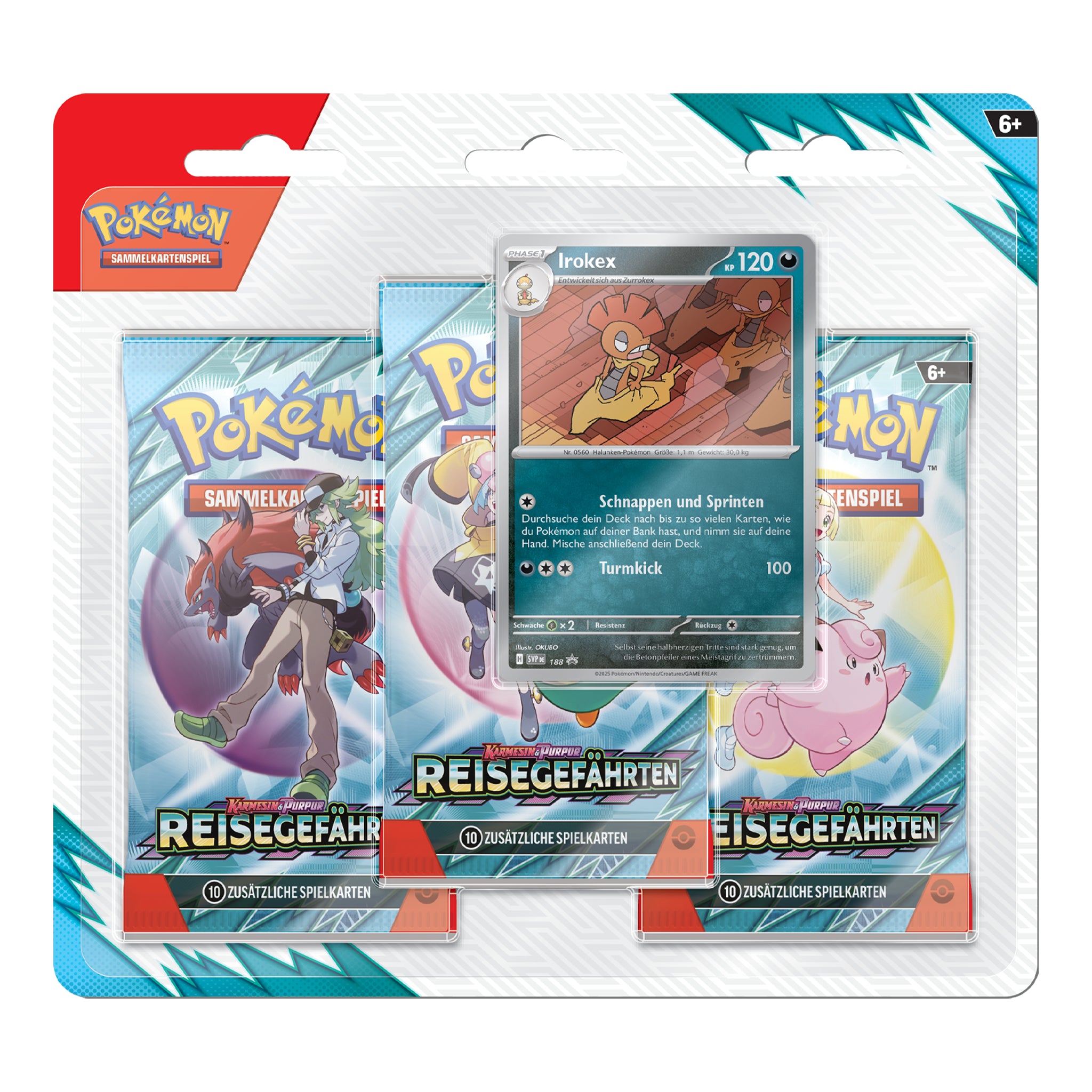 Pokémon - Reisegefährten 3-Pack Blister - DE Irokex