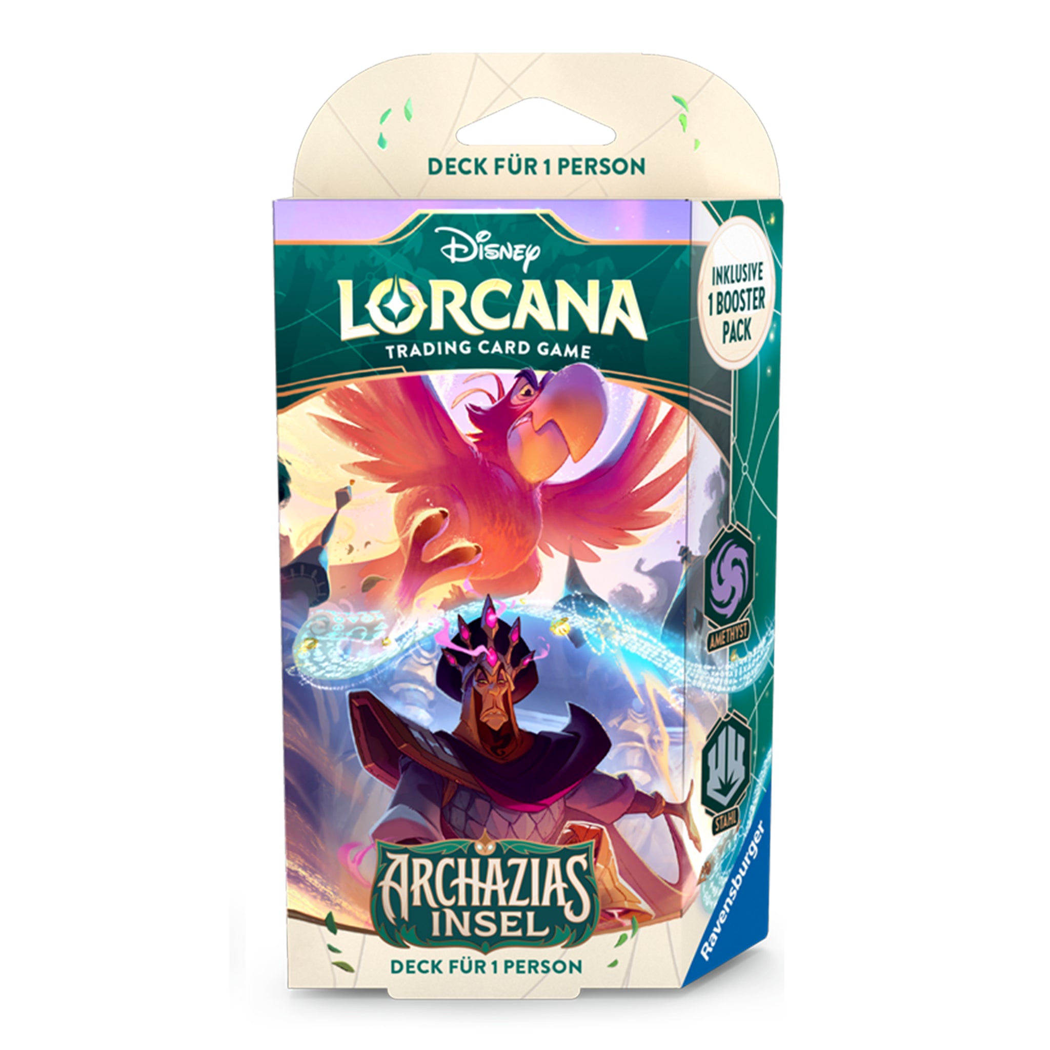 Disney Lorcana - Archazias Insel Starter Deck - Amethyst/Stahl - DE