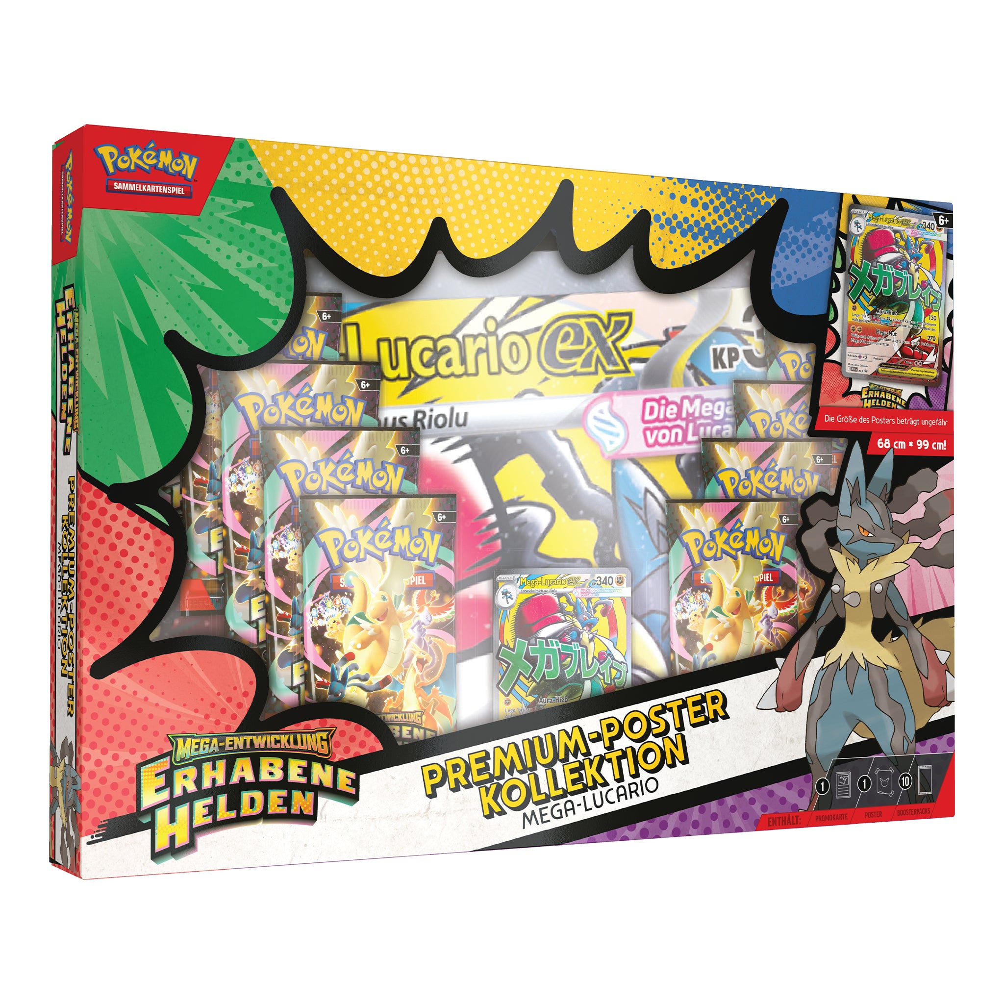 Pokémon - Erhabene Helden Premium Poster Kollektion - Mega Lucario - DE