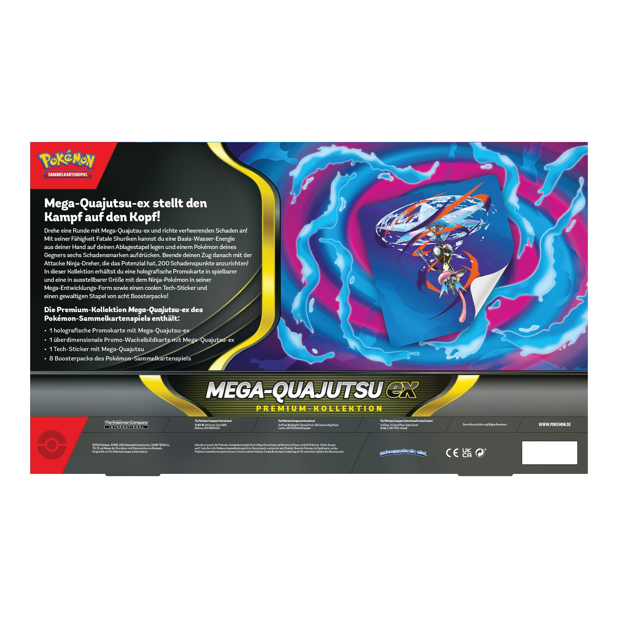 Pokémon - Mega Quajutsu ex Premium Kollektion - DE