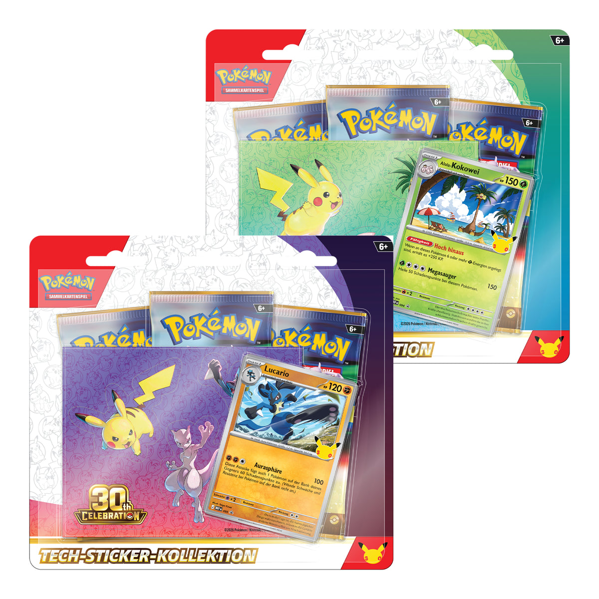 Pokémon - 30 Jahre - Tech Sticker Kollektion - DE