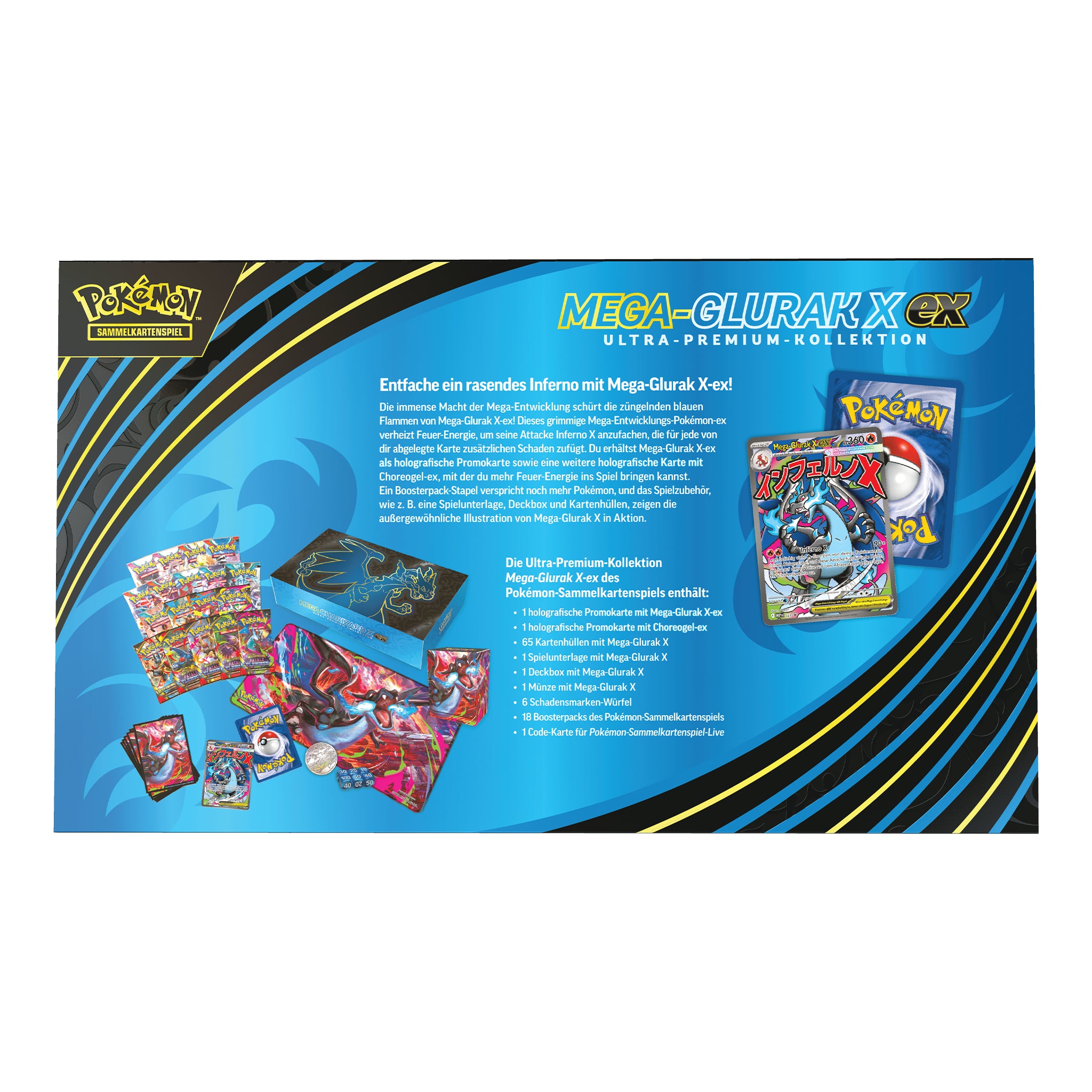 Pokémon - Mega Glurak X ex Ultra Premium Kollektion - DE