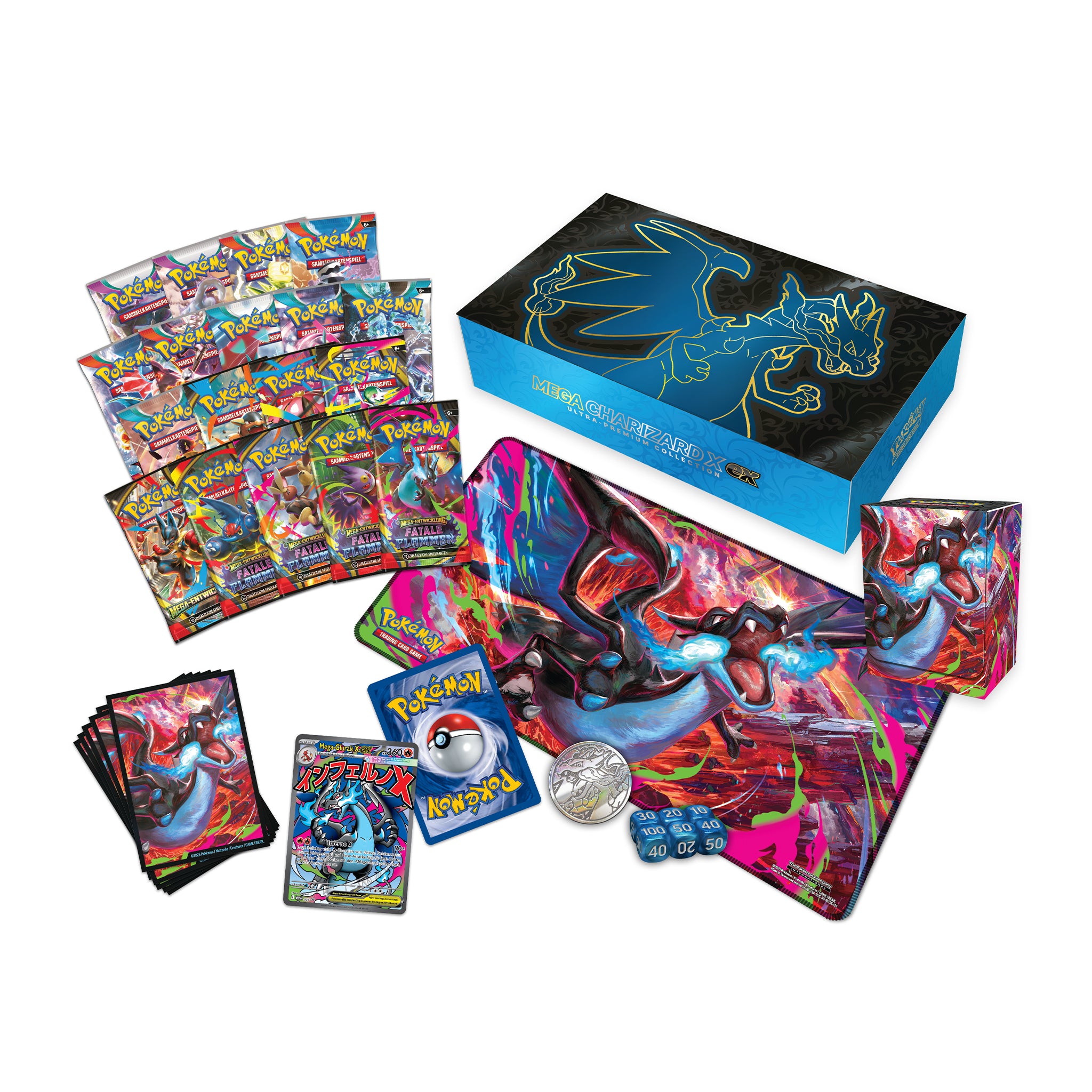 Pokémon - Mega Glurak X ex Ultra Premium Kollektion - DE