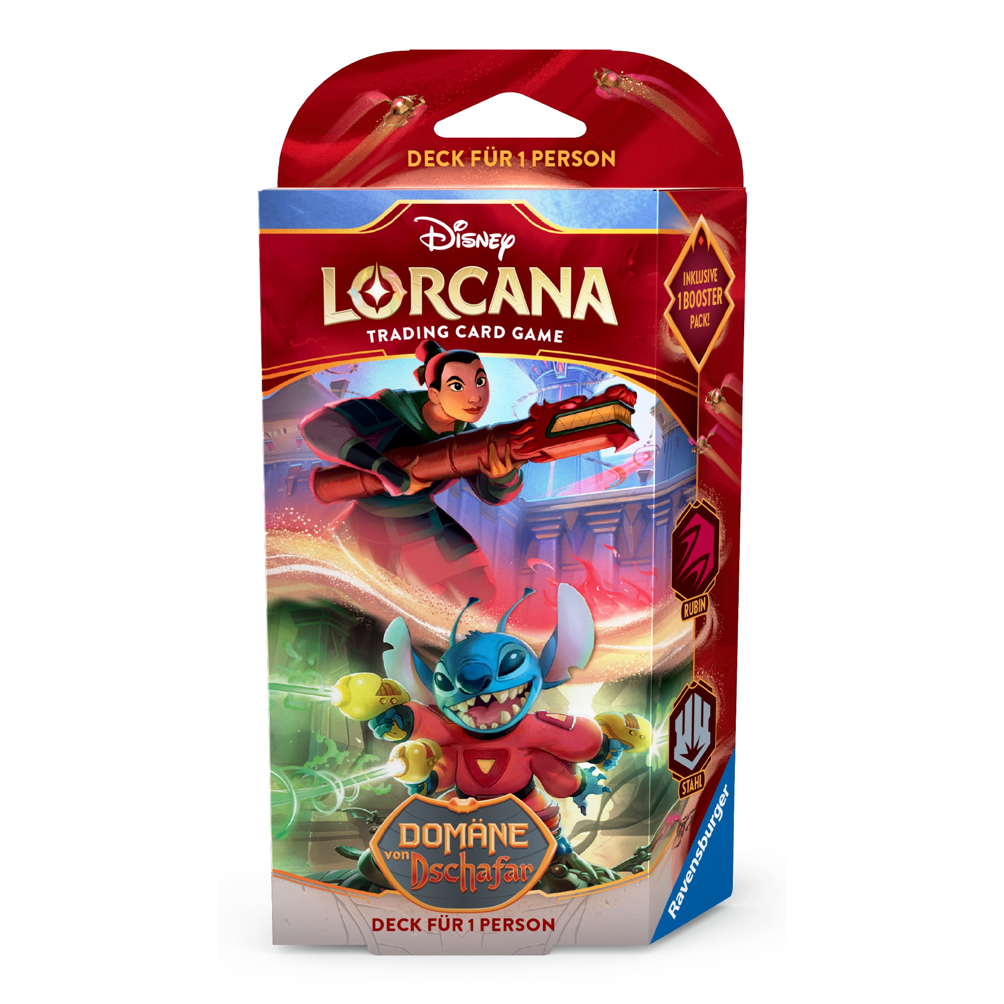 Disney Lorcana - Domäne von Dschafar Starter Deck - Rubin/Stahl - DE