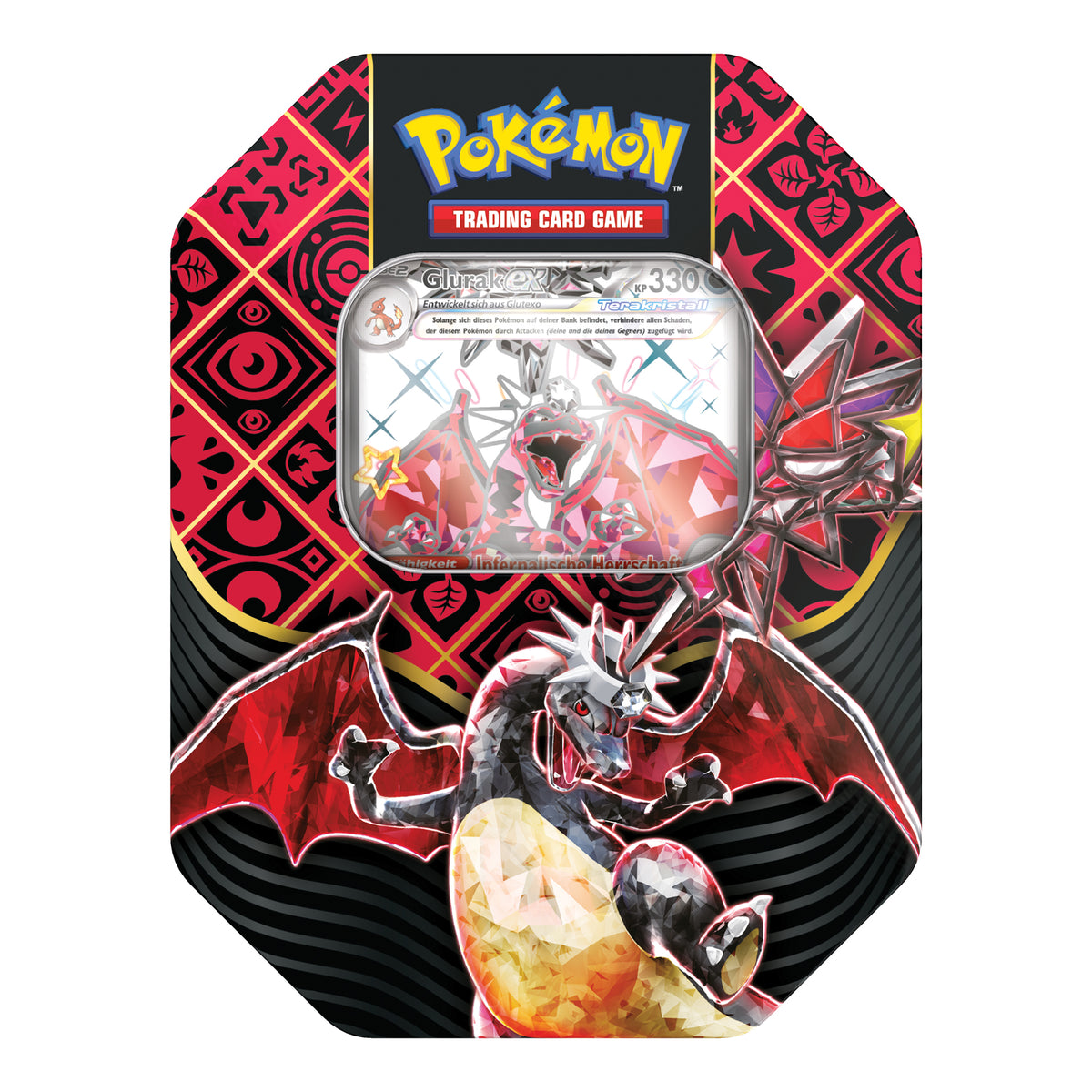 Pokémon - Paldeas Schicksale Tin - DE Glurak-ex