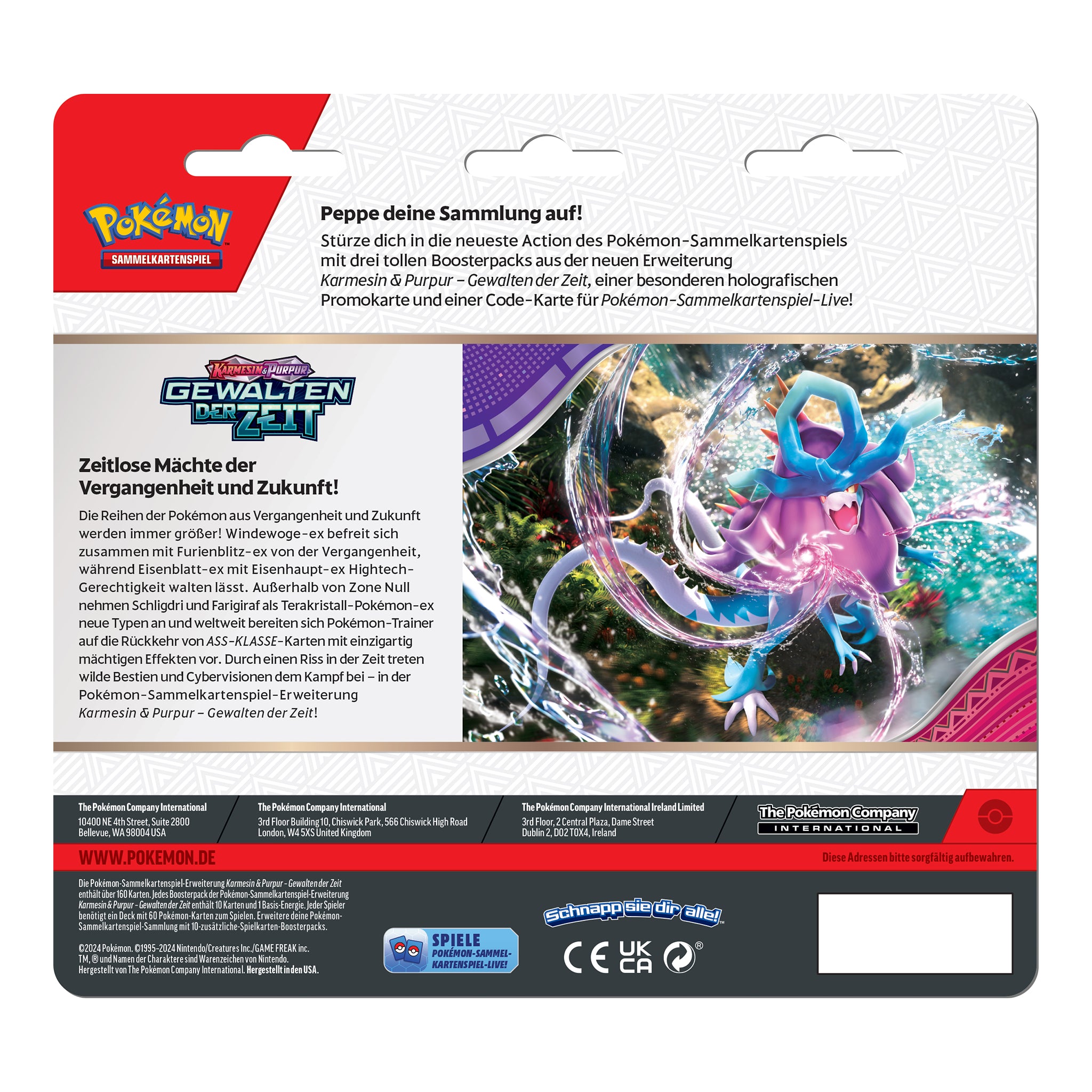 Pokémon - Gewalten der Zeit 3-Pack Blister - DE
