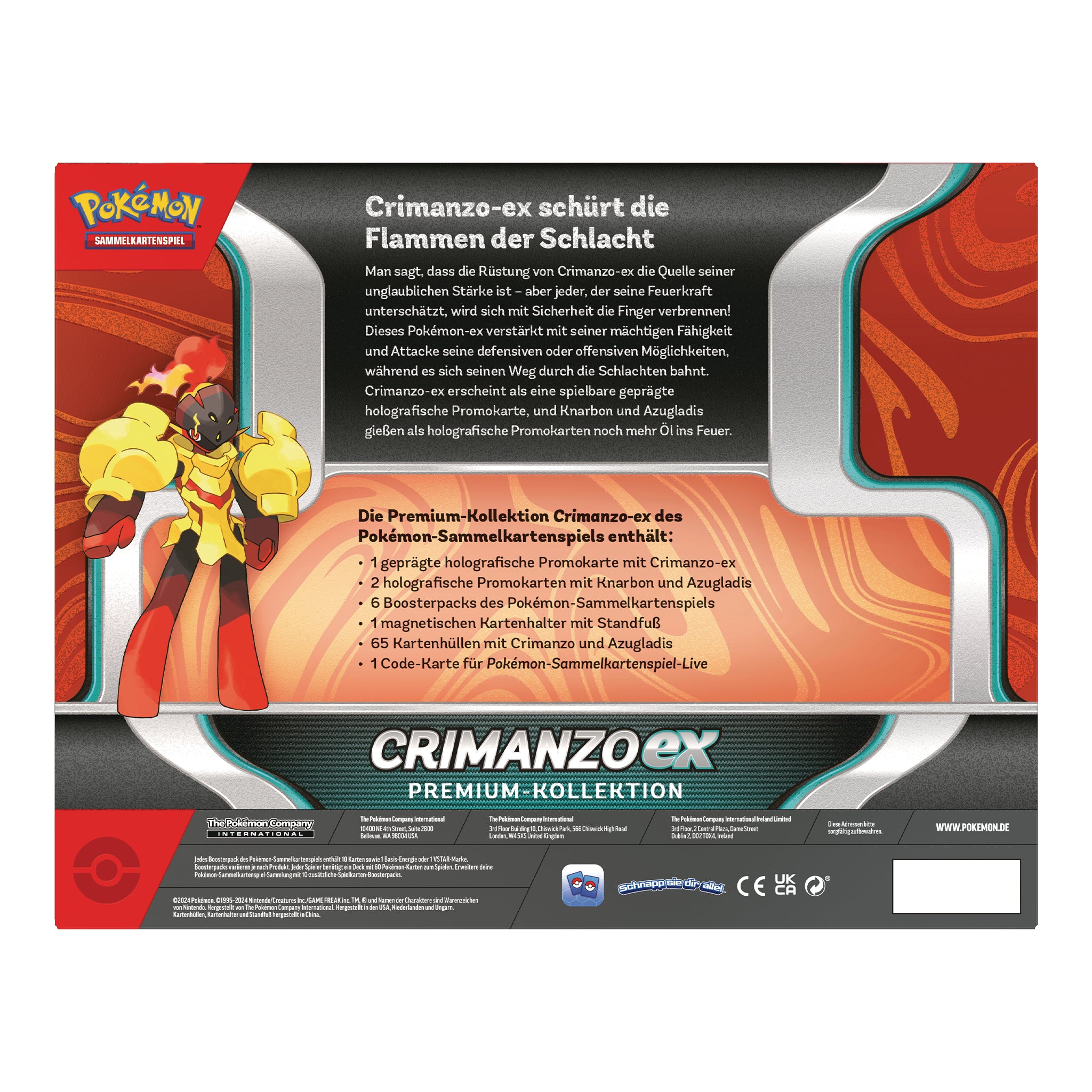 Pokémon - Crimanzo ex Premium Kollektion - DE