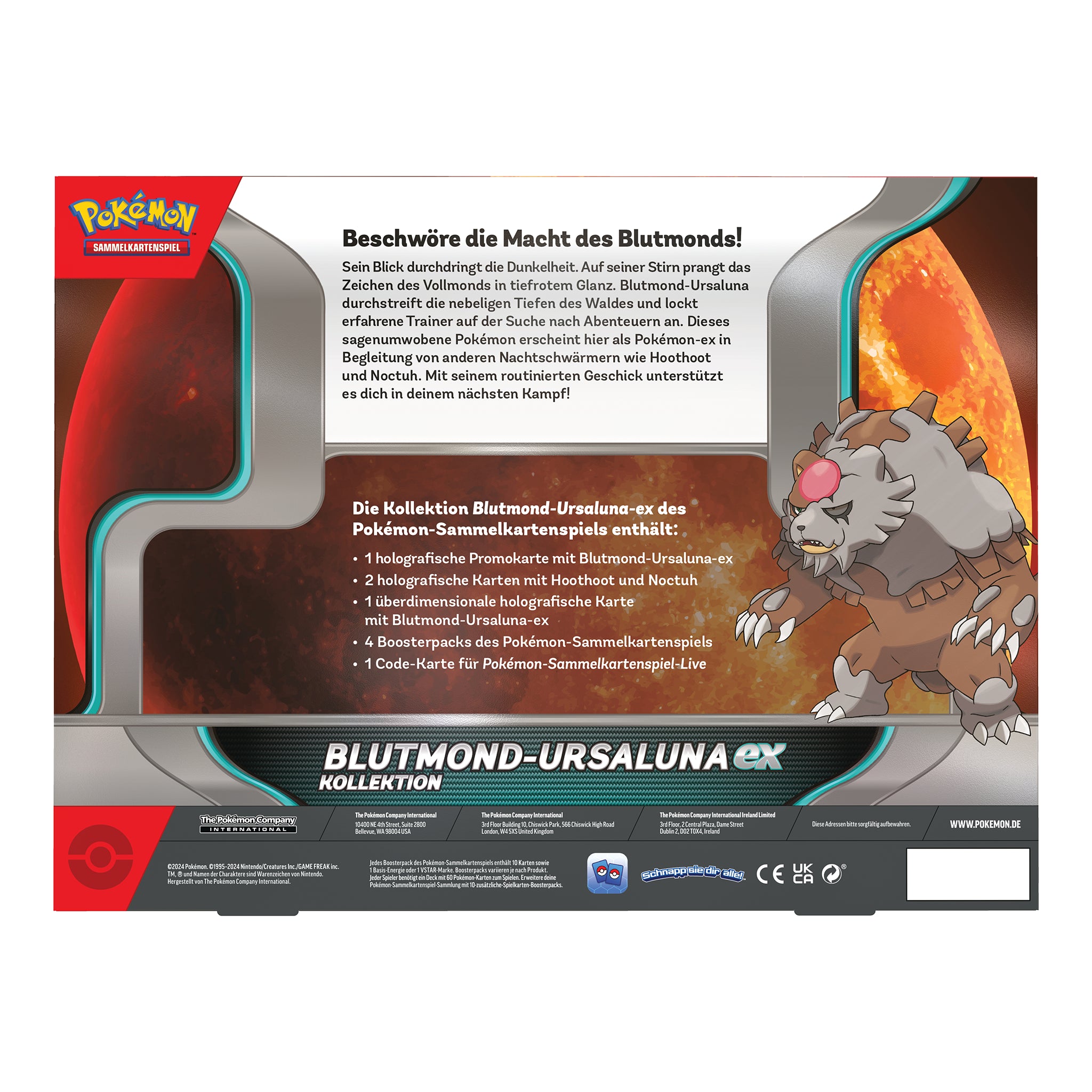 Pokémon - Blutmond Ursaluna ex Kollektion - DE