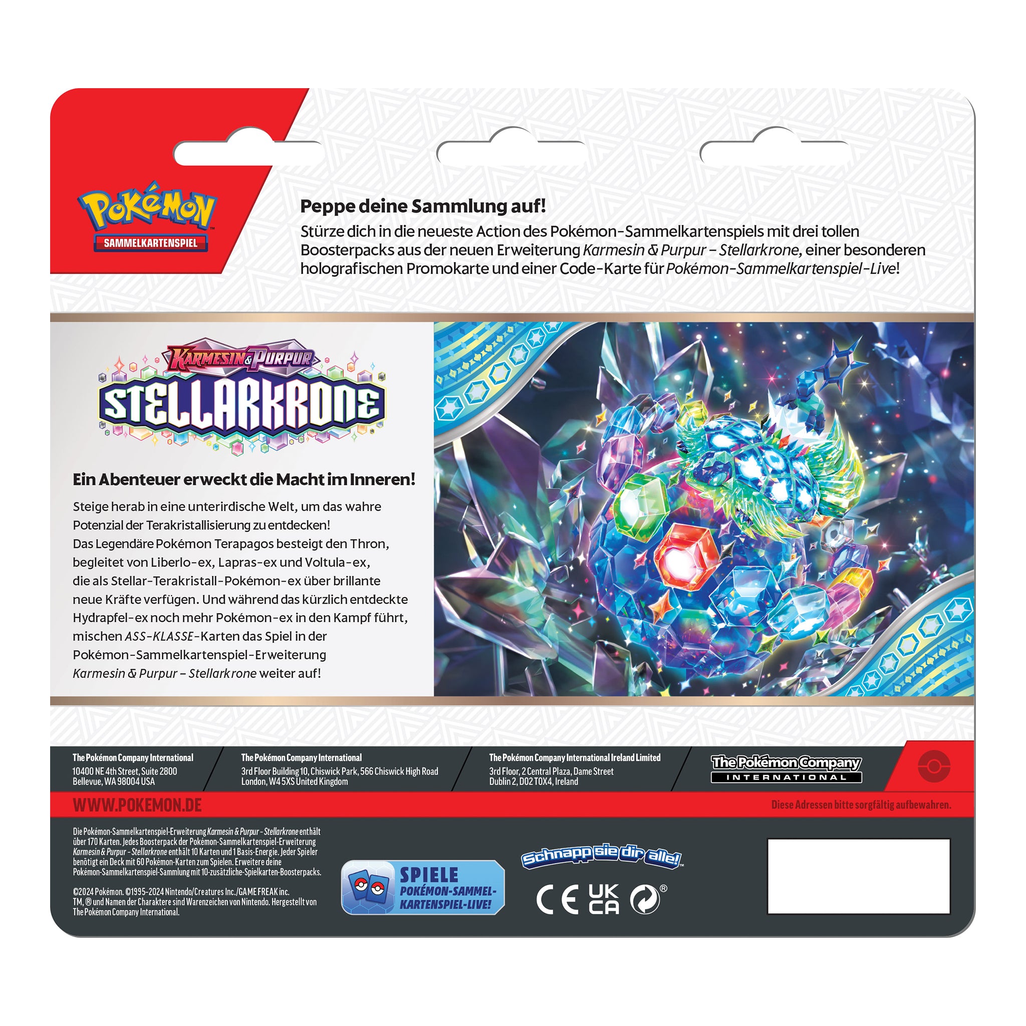 Pokémon - Stellarkrone 3-Pack Blister - DE