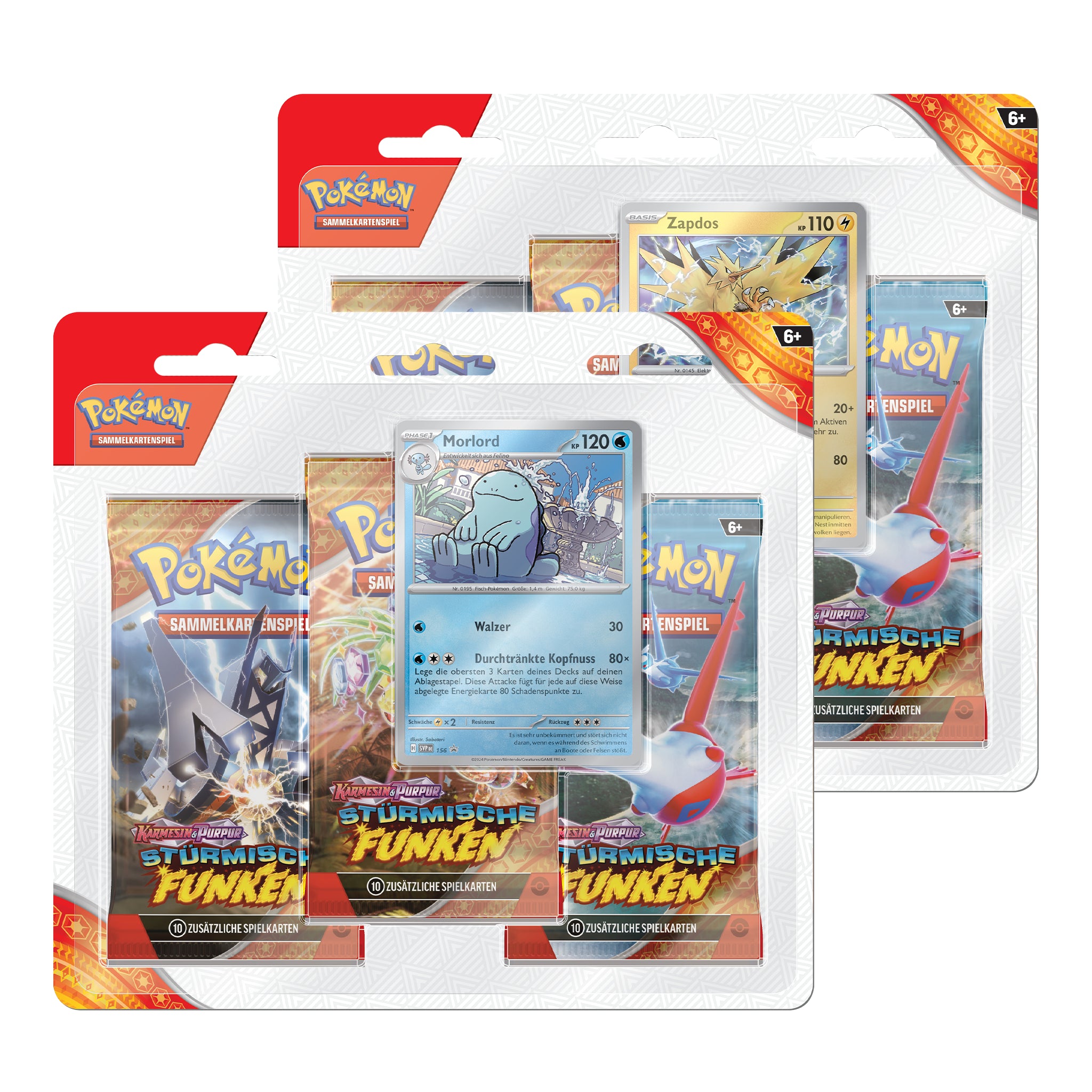 Pokémon - Stürmische Funken 3-Pack Blister - DE