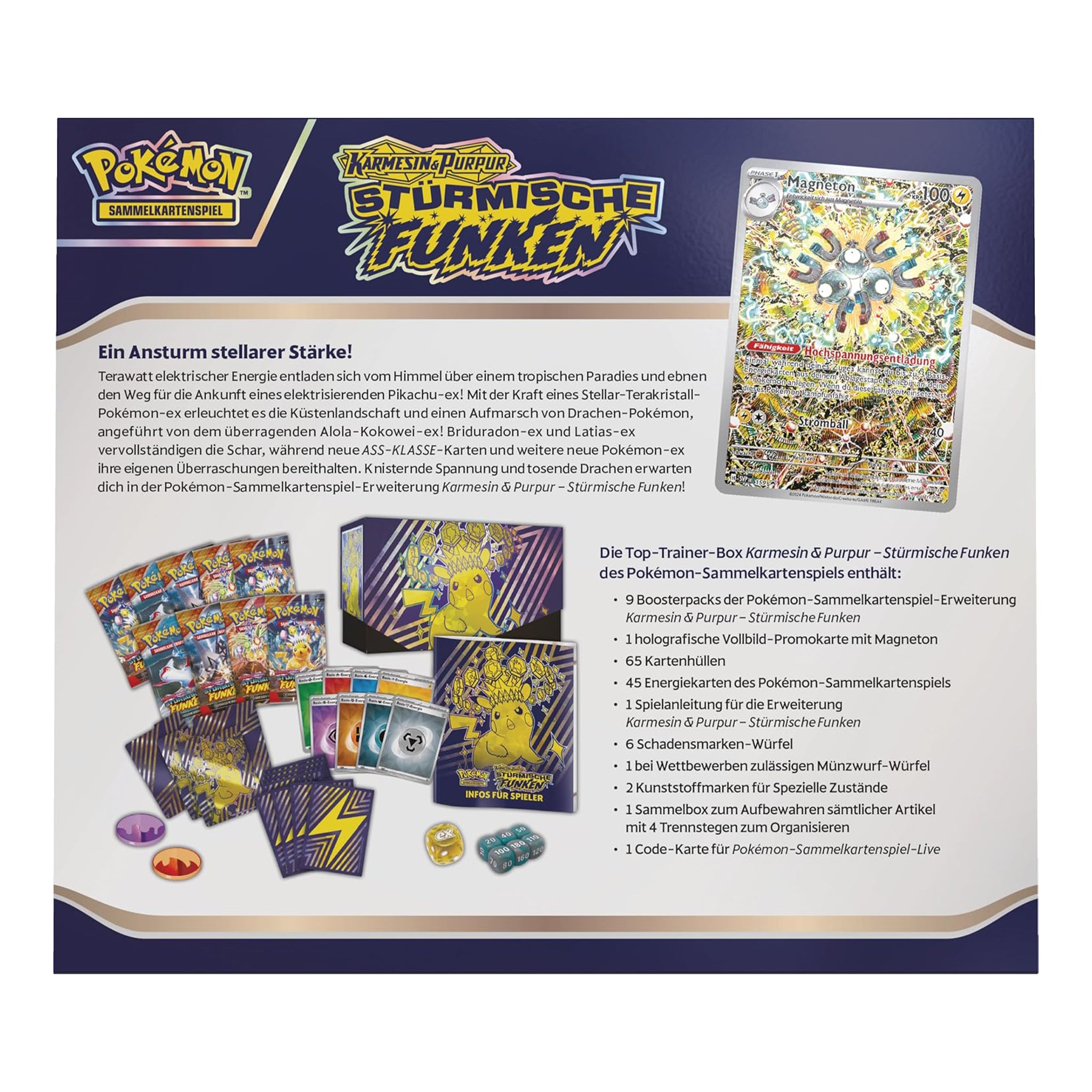 Pokémon - Stürmische Funken Top Trainer Box - DE
