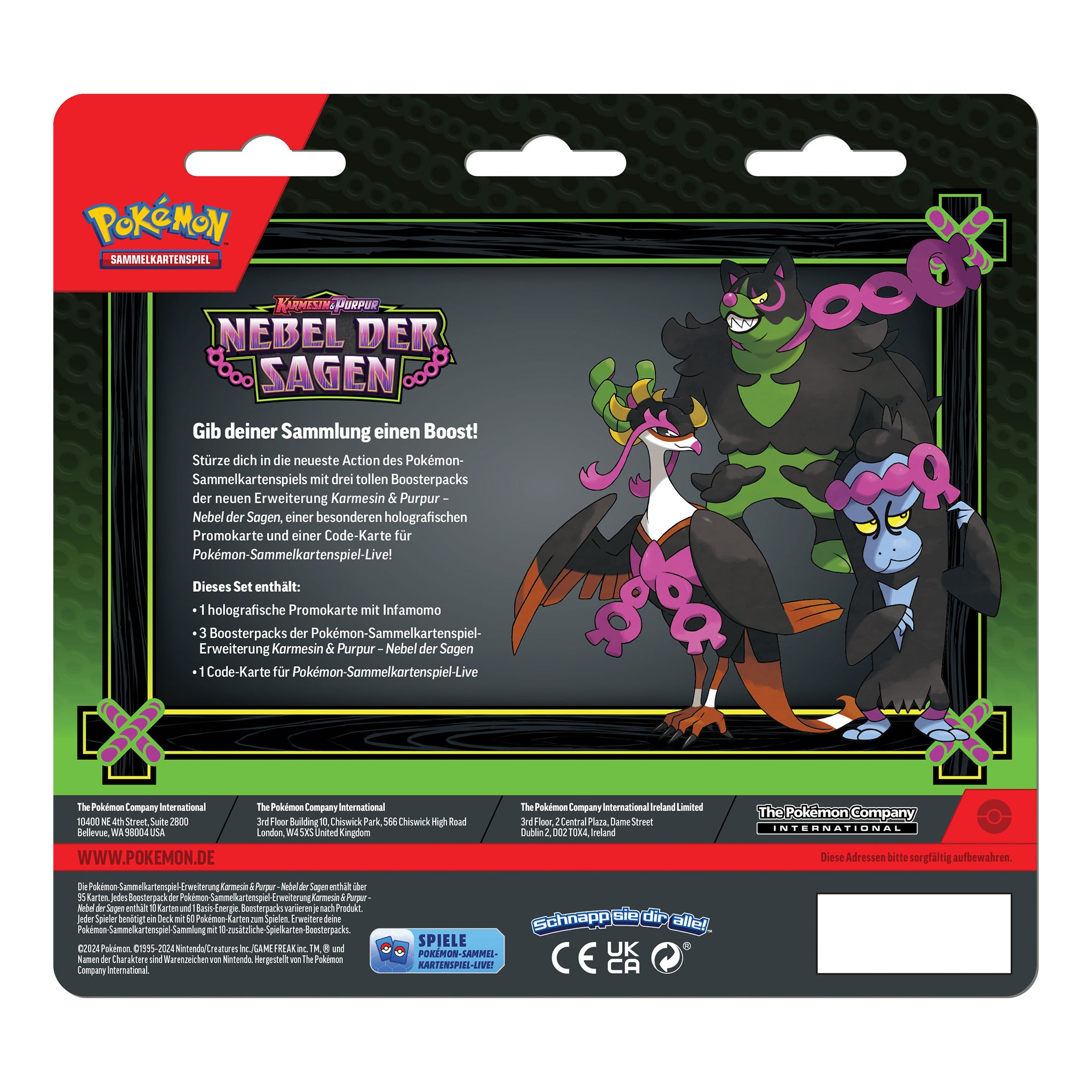 Pokémon - Nebel der Sagen 3-Pack Blister - DE