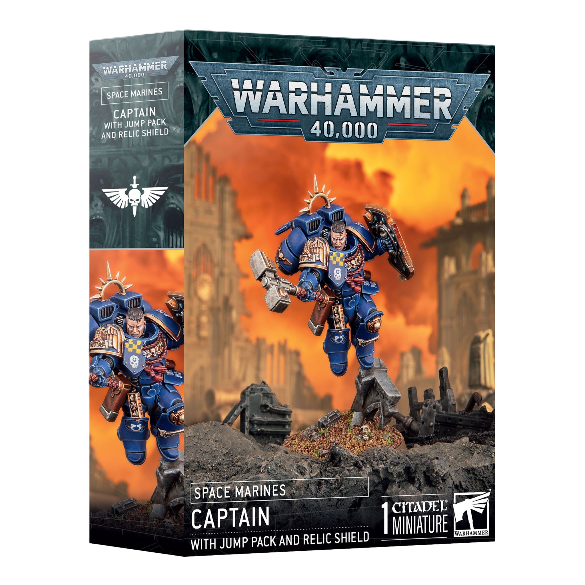 Space Marines - Captain with Jump Pack and Relic Shield