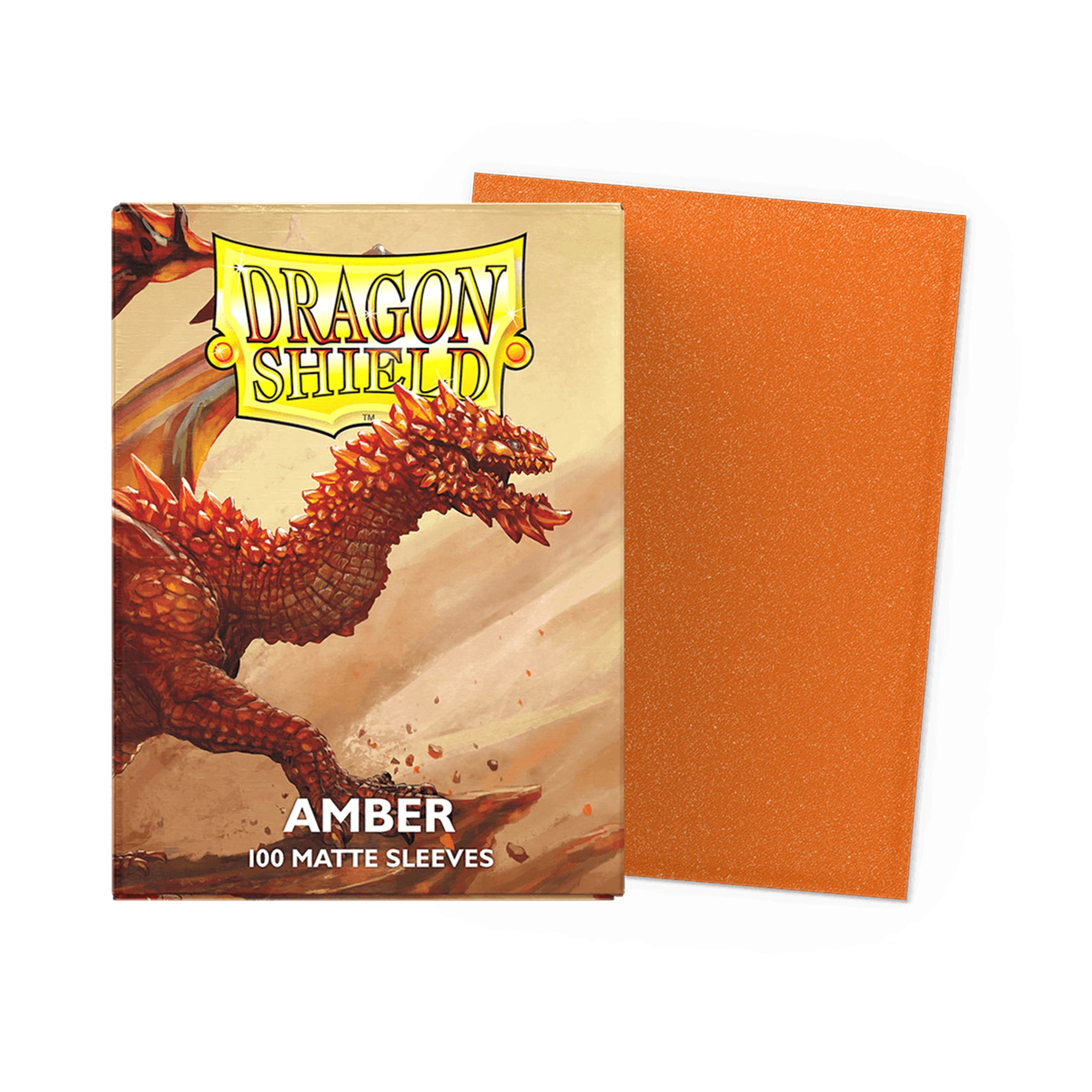 Dragon Shield - Matte Sleeves - Amber