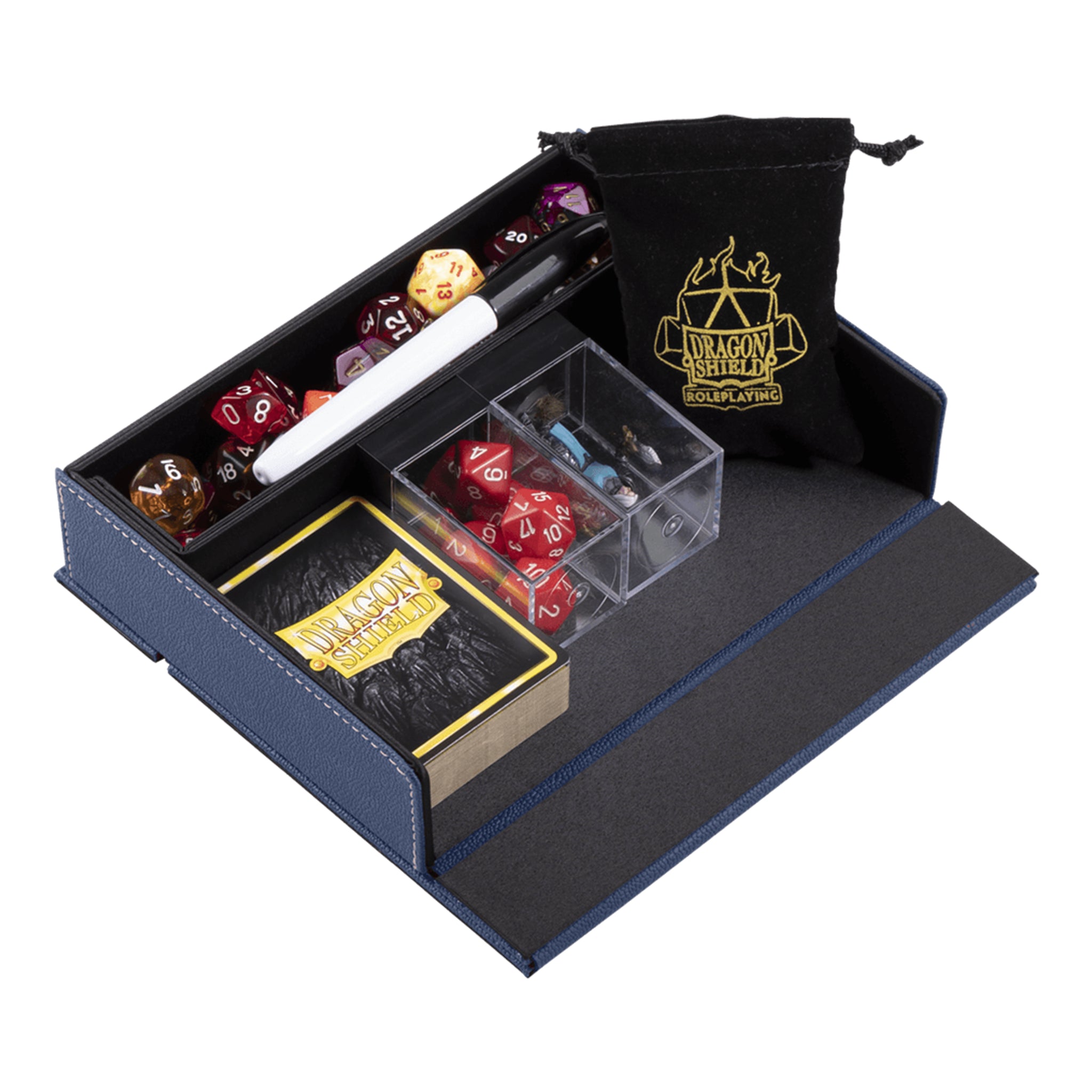 Dragon Shield - Dice Companion - Midnight Blue