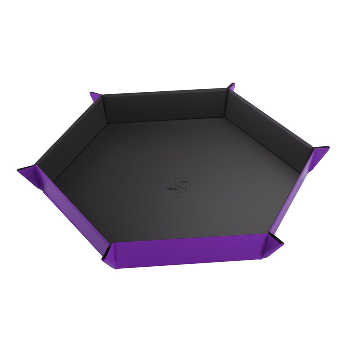 Magnetic Dice Tray - Hexagonal - Black/Purple
