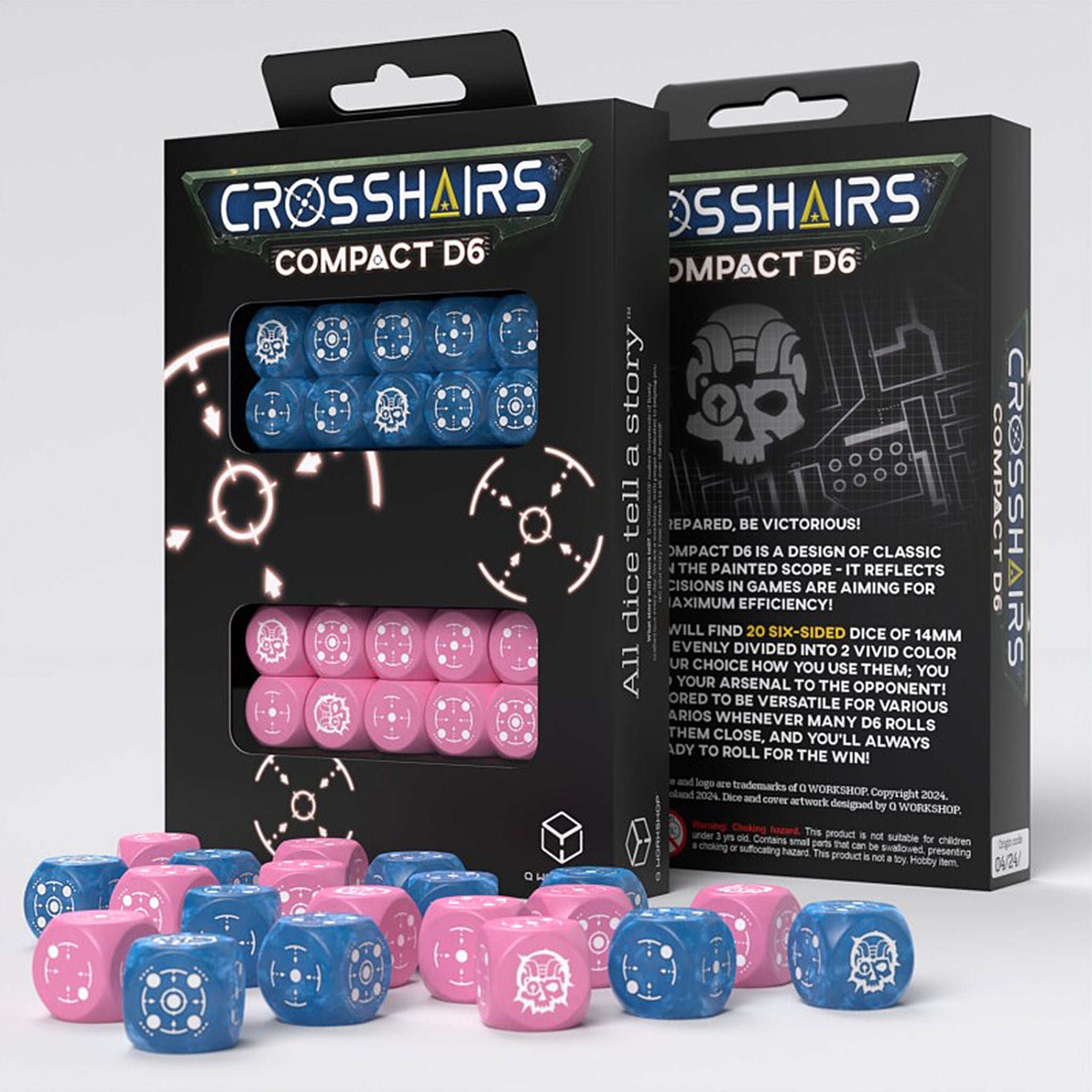 Crosshairs Compact D6 - Blau & Pink