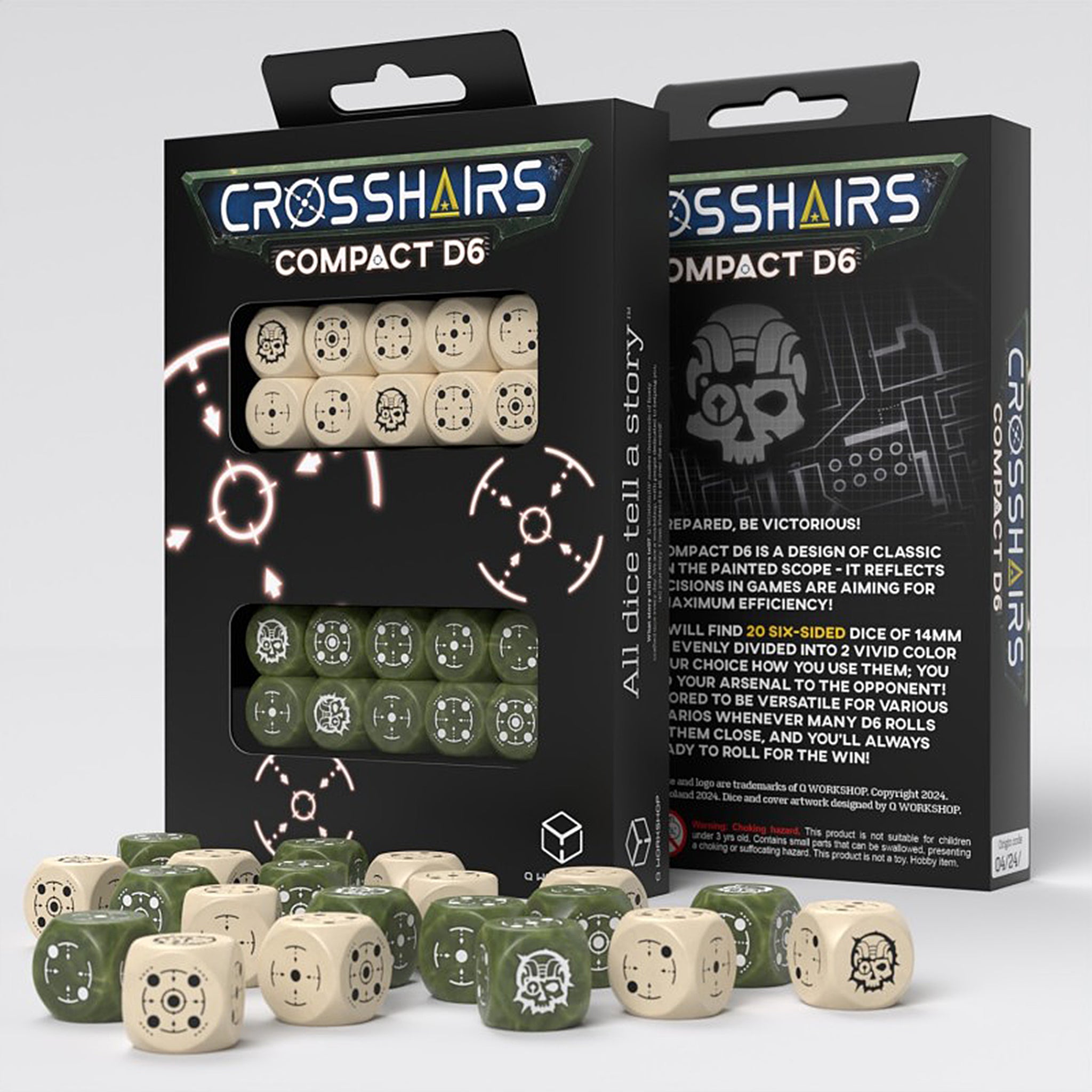 Crosshairs Compact D6 - Beige & Olive