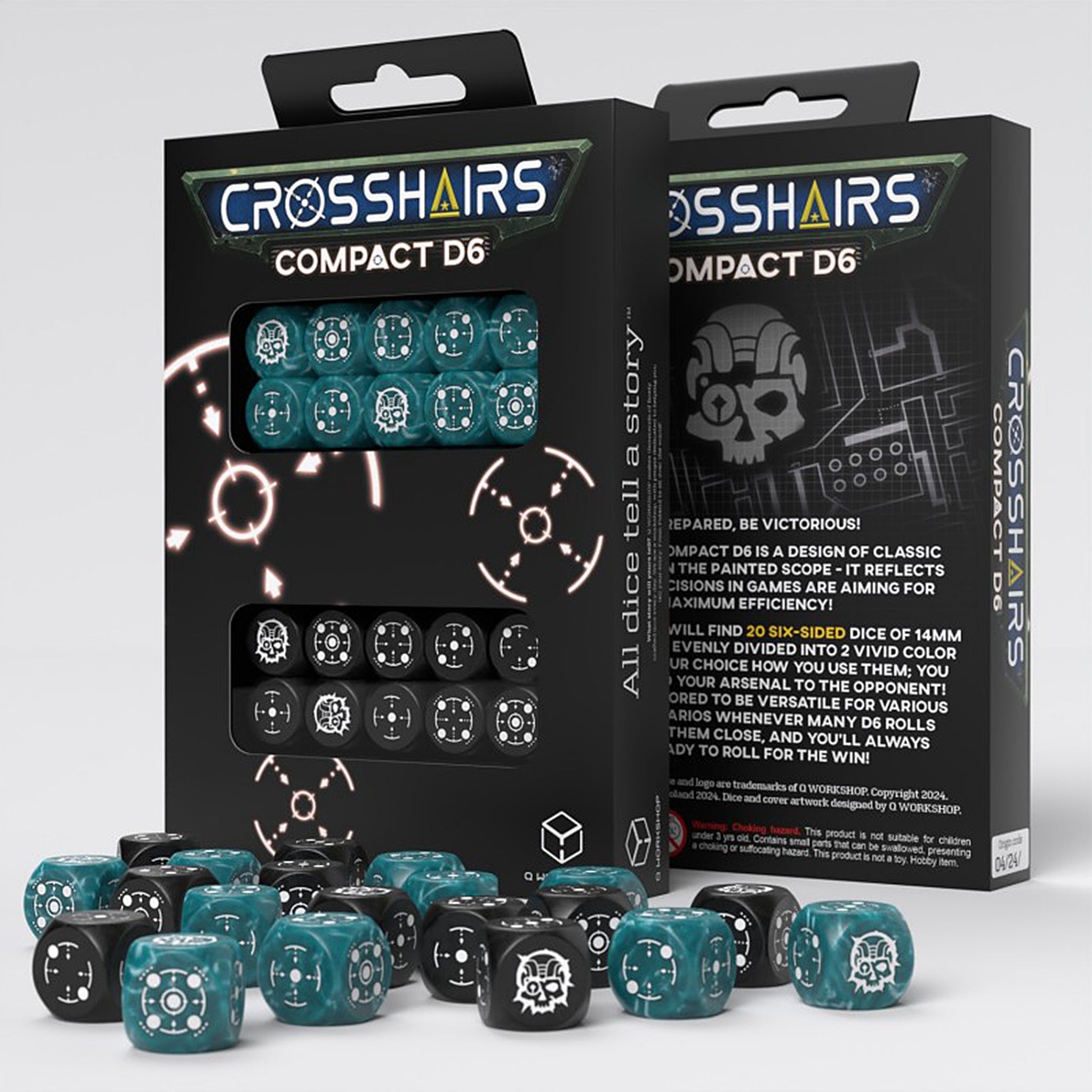 Crosshairs Compact D6 - Stormy & Schwarz