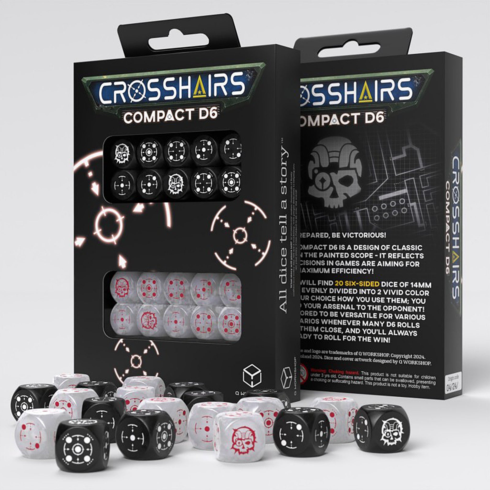 Crosshairs Compact D6 - Schwarz & Perlmutt