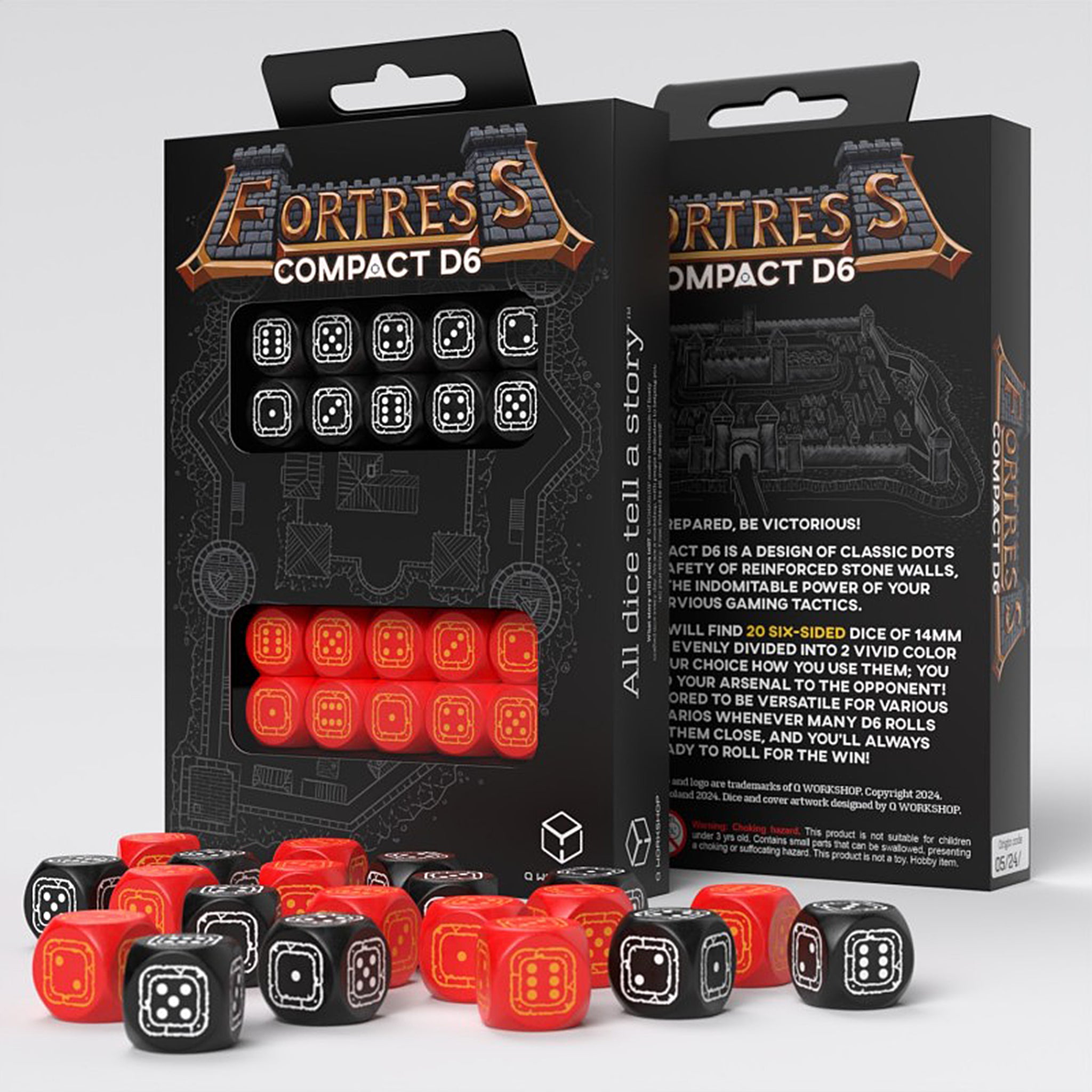 Fortress Compact D6 - Schwarz & Rot