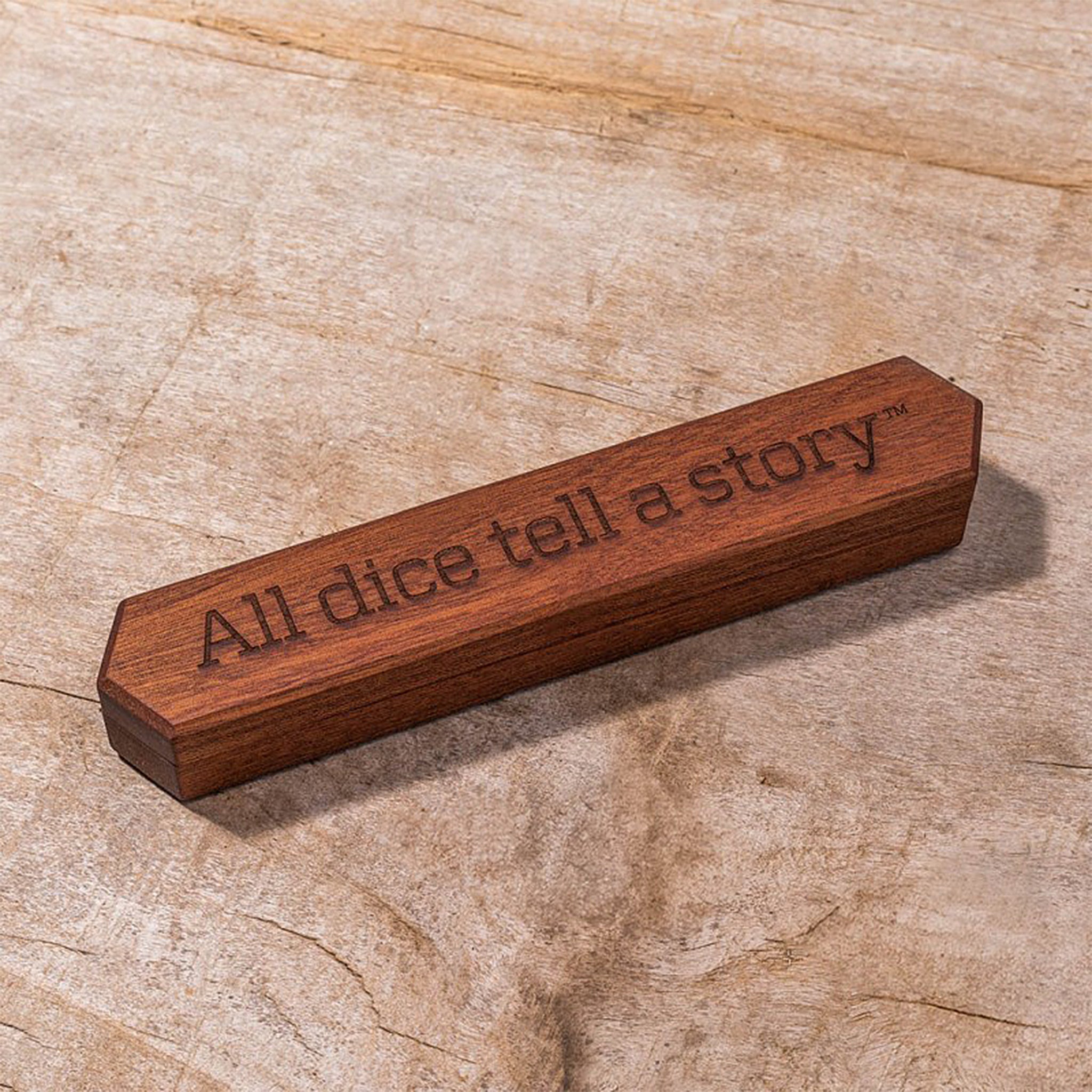 Wooden Dice Box - All Dice Tell A Story