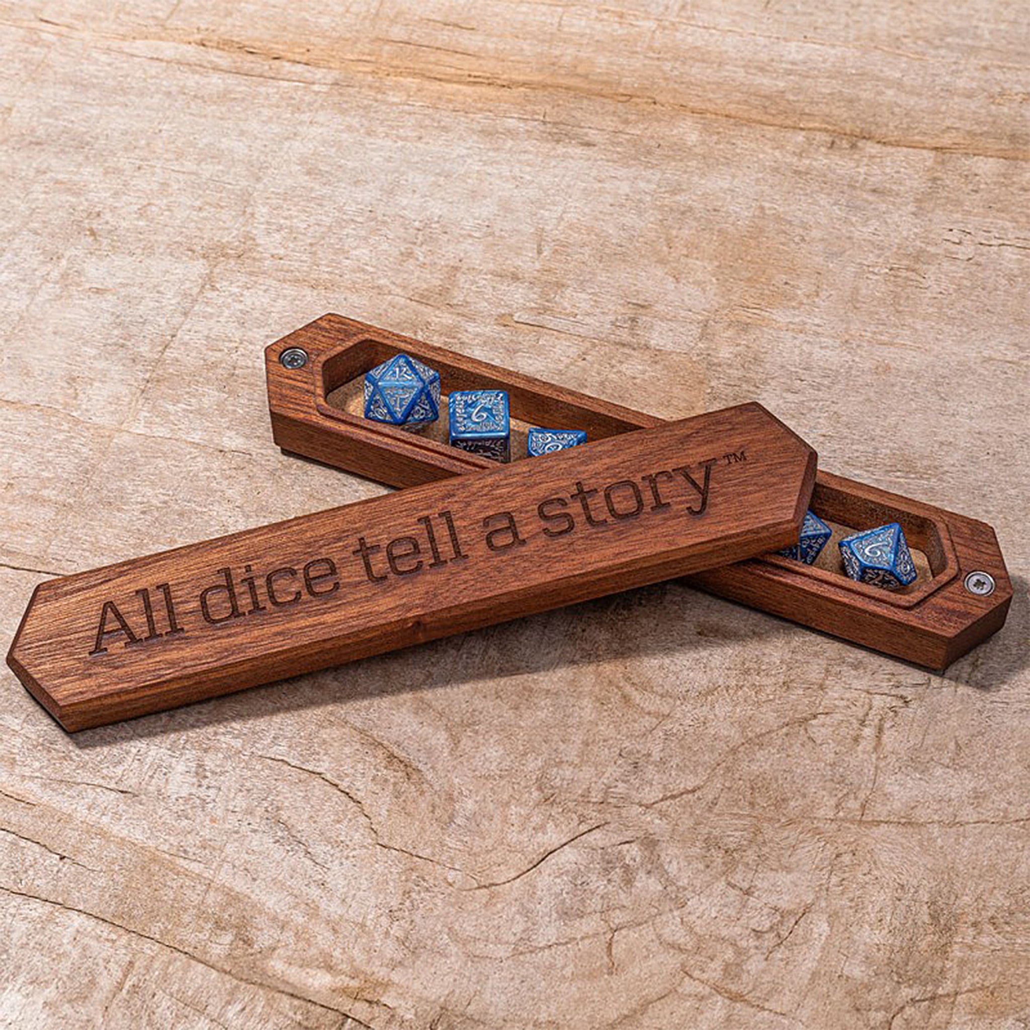 Wooden Dice Box - All Dice Tell A Story