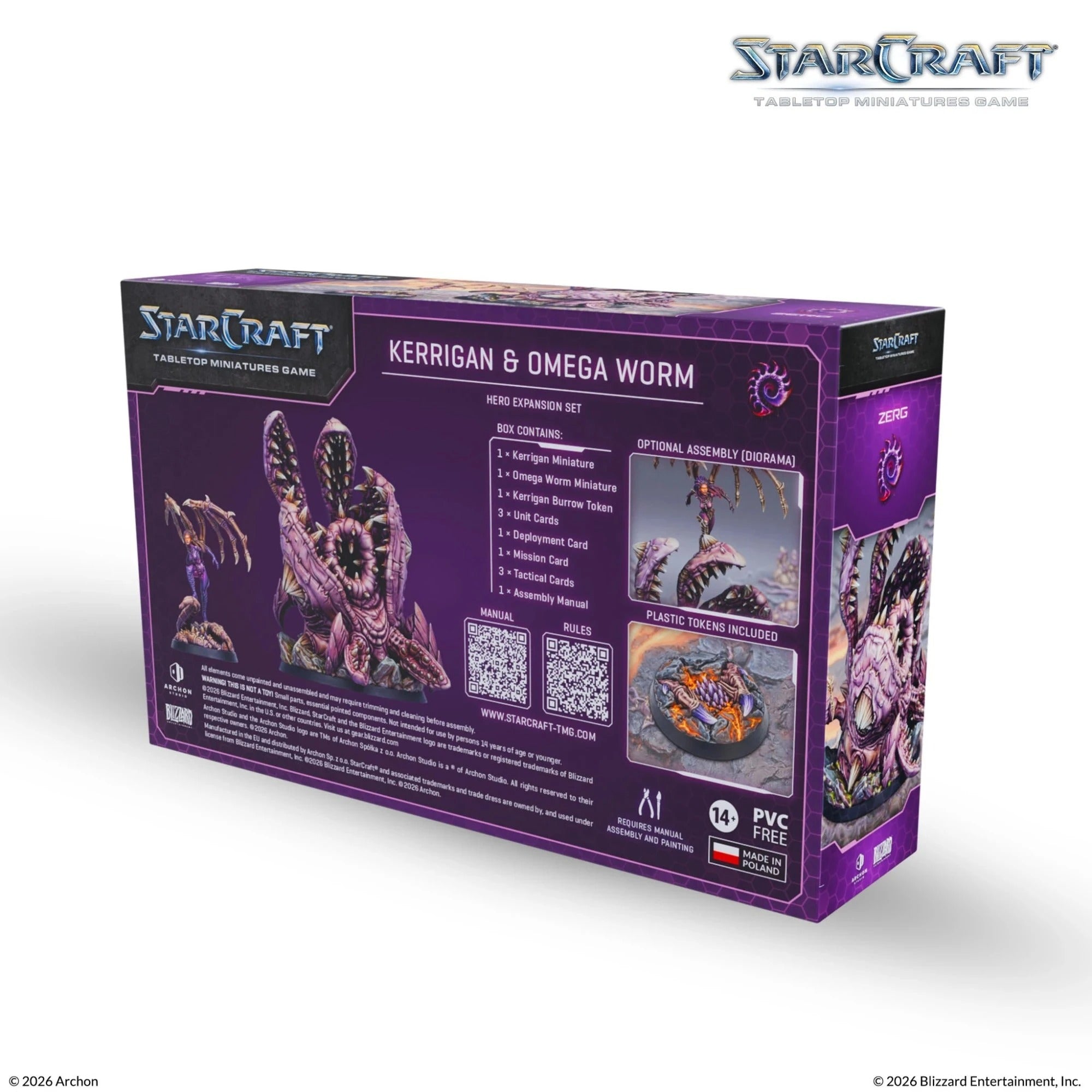StarCraft - Kerrigan & Omega Worm - Zerg - Hero Expansion Set