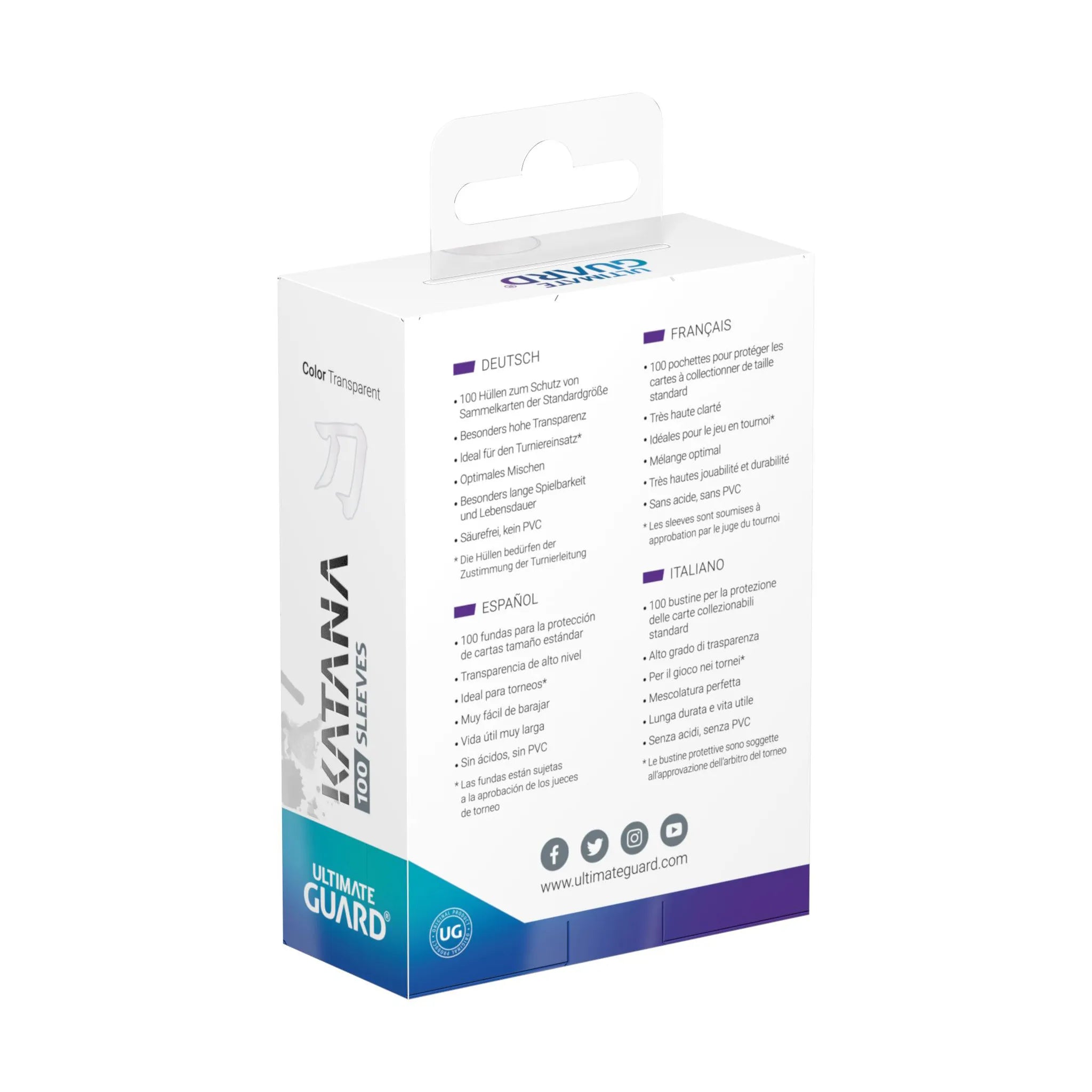 Ultimate Guard - Katana Sleeves - Transparent