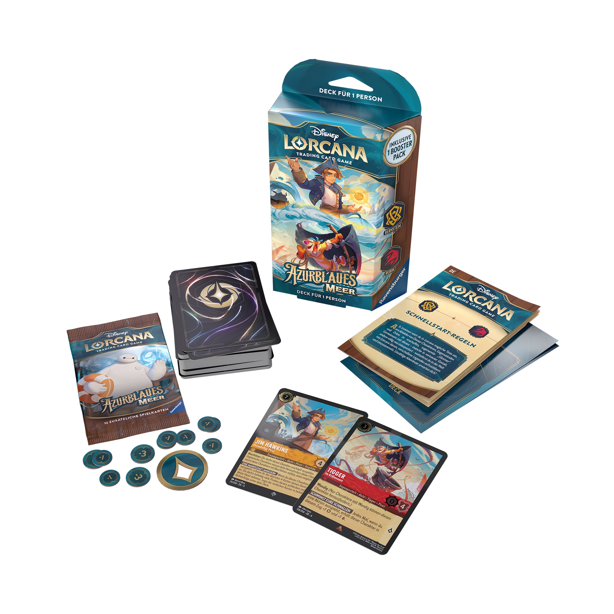 Disney Lorcana - Azurblaues Meer Starter Deck - Bernstein/Rubin - DE