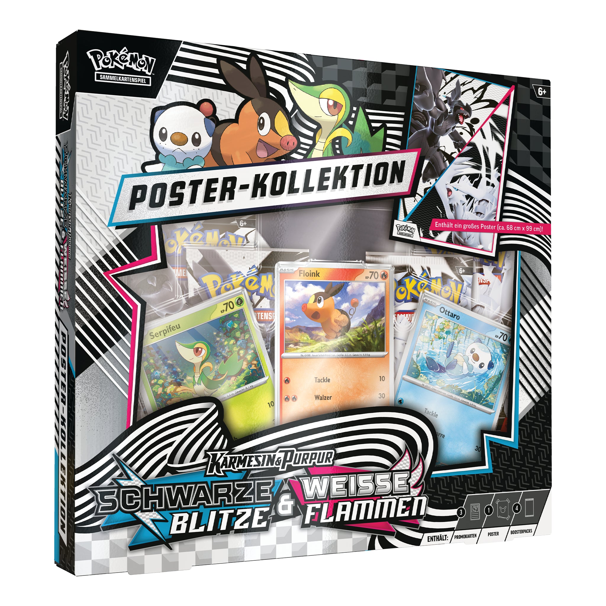 Pokémon - Schwarze Blitze & Weisse Flammen Poster Kollektion - DE