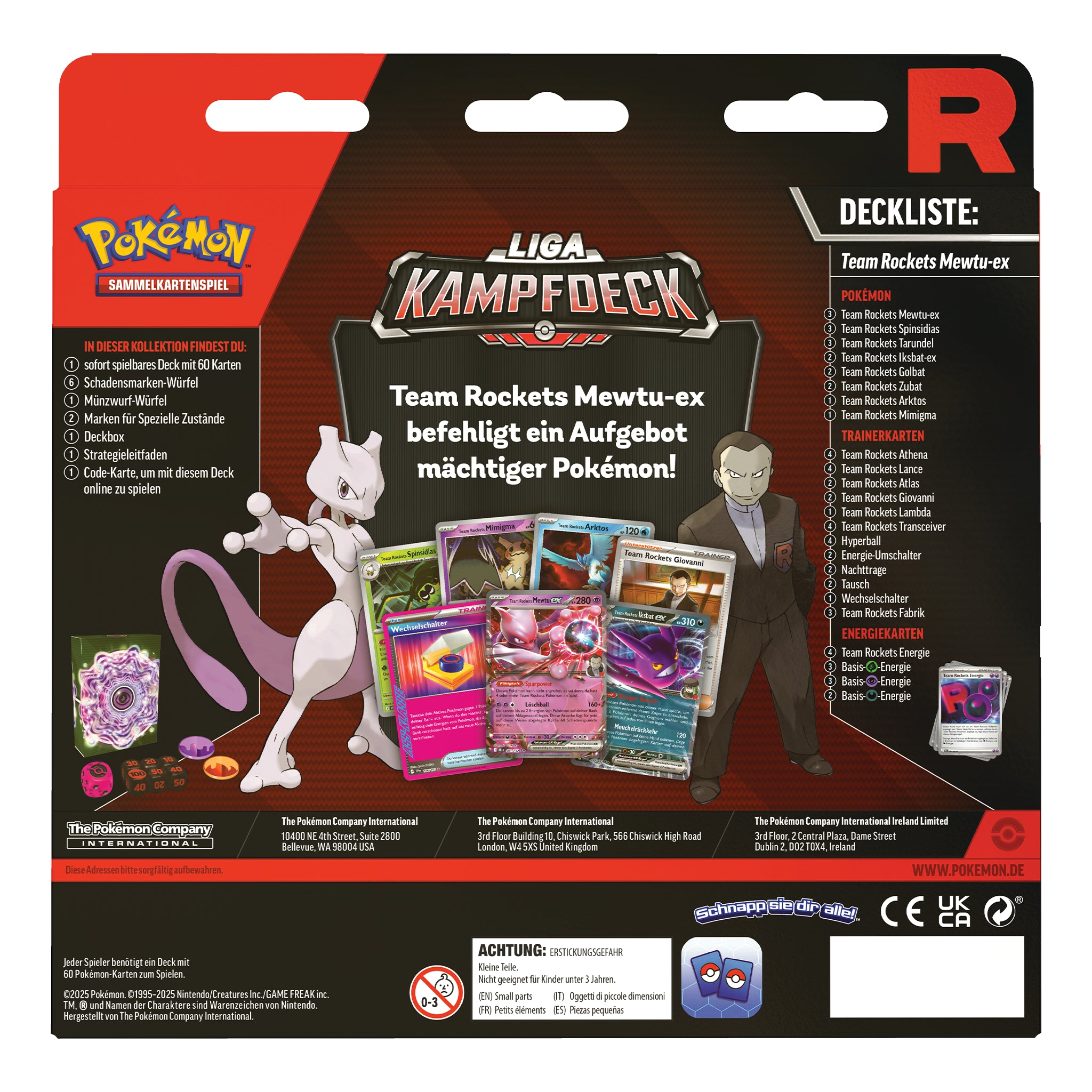 Pokémon - Liga Kampfdeck - Rockets Mewtu ex - DE