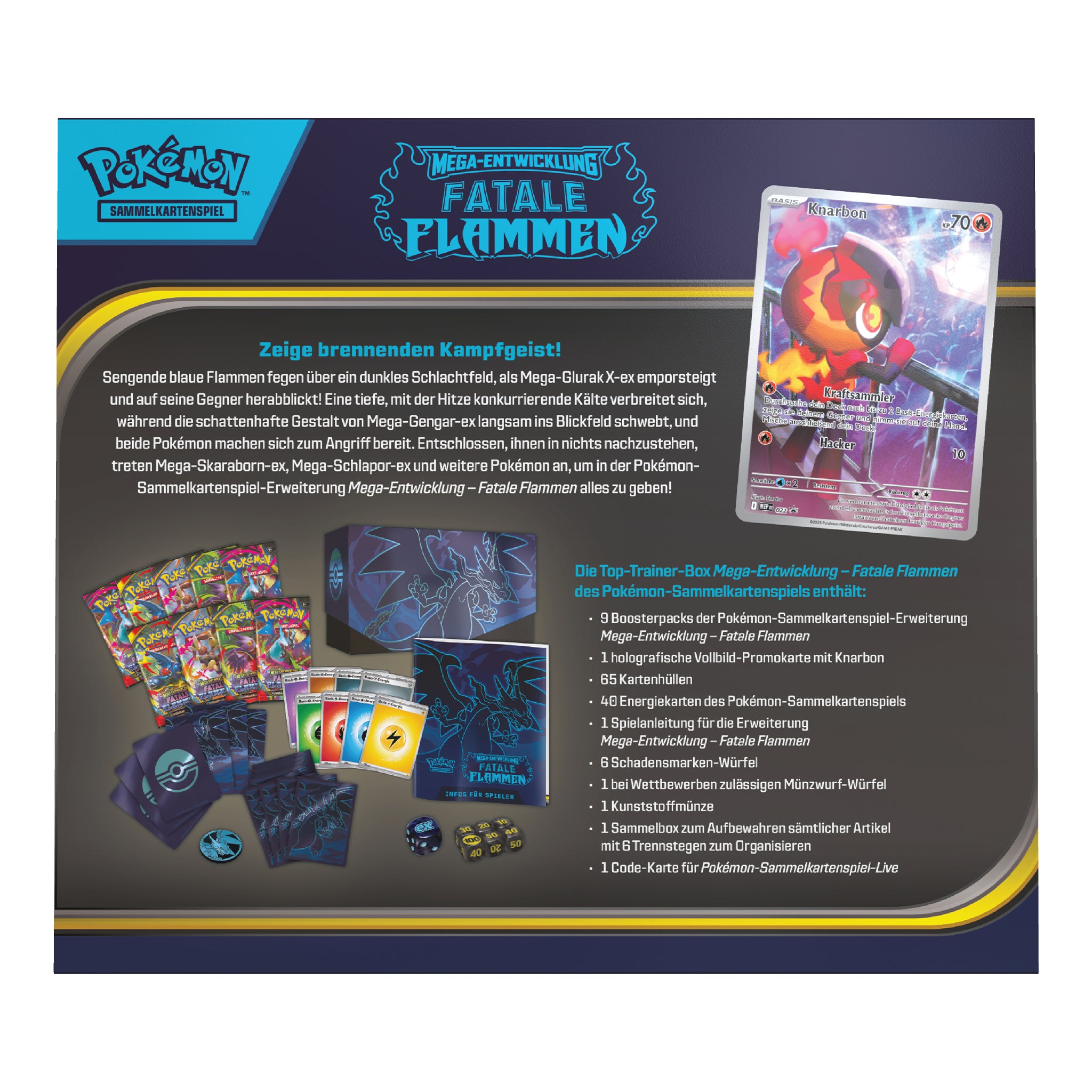 Pokémon - Fatale Flammen Top Trainer Box - DE