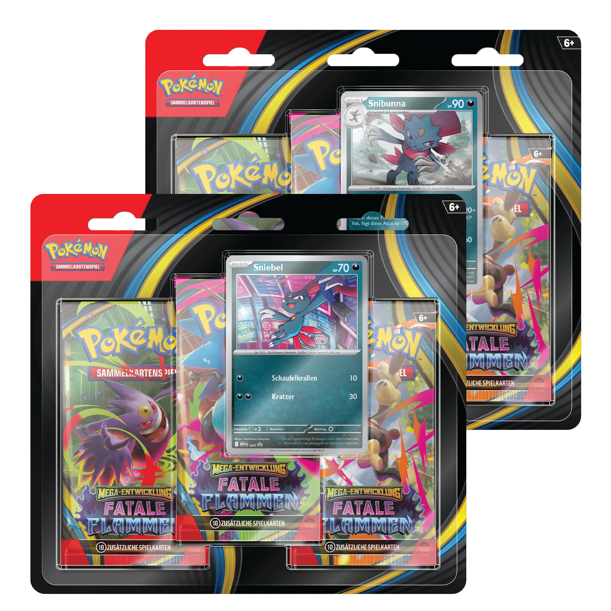 Pokémon - Fatale Flammen - 3-Pack Blister - DE
