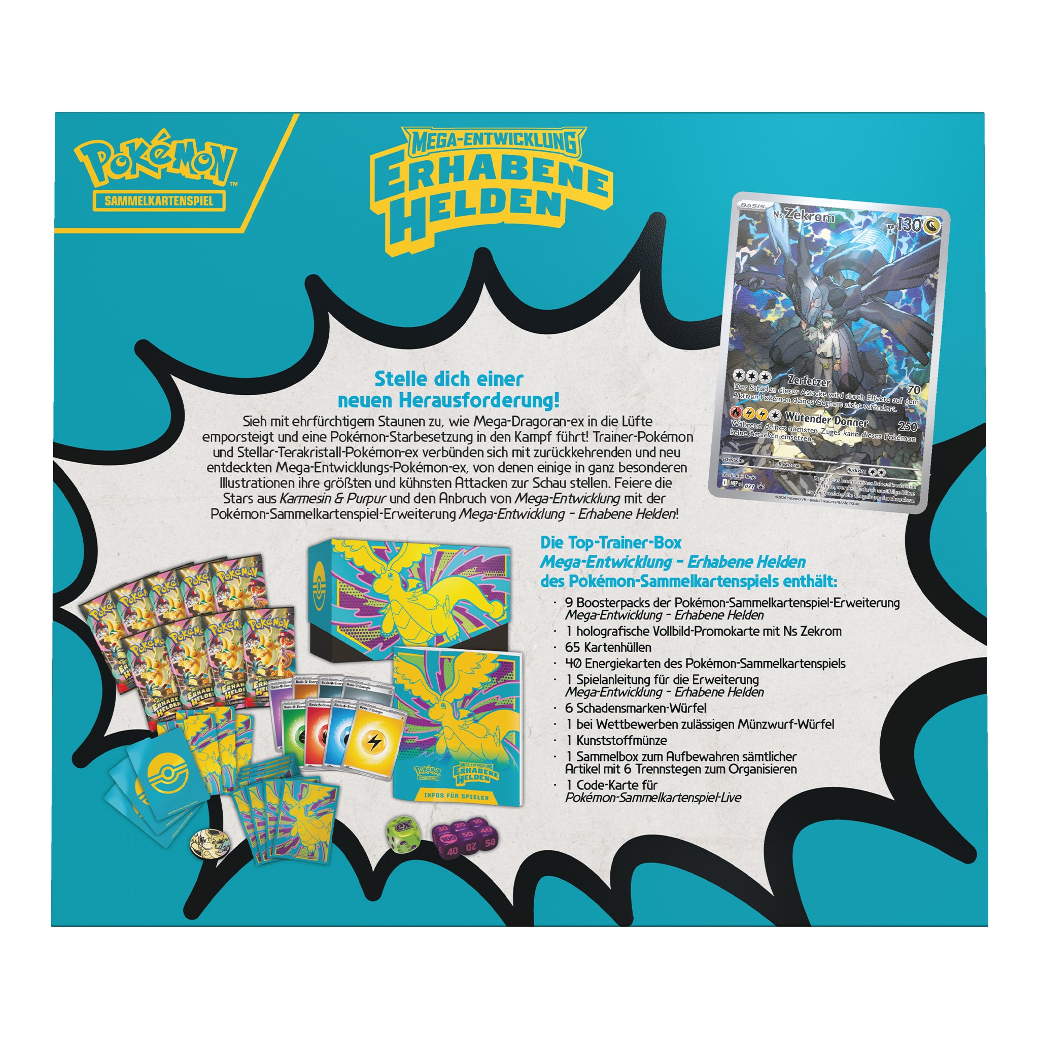 Pokémon - Erhabene Helden Top Trainer Box - DE