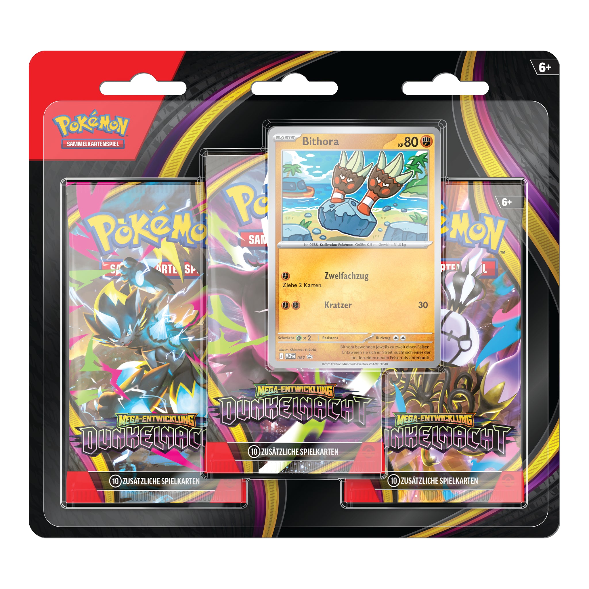 Pokémon - Dunkelnacht - 3-Pack Blister - DE