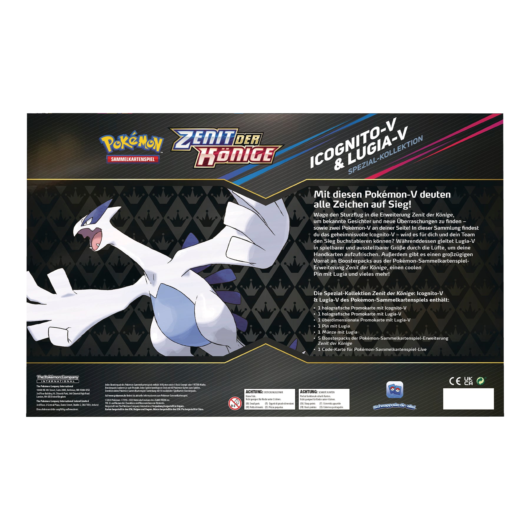 Zenit der Könige Icognito V & Lugia V Special Kollektion - DE