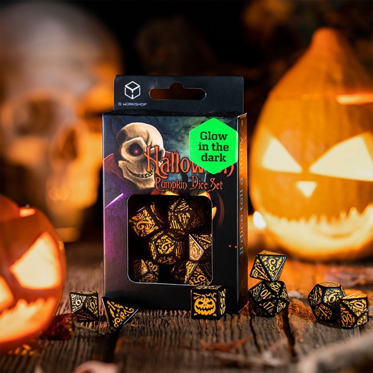 Halloween Pumpkin Dice Set - Jack O'Lantern