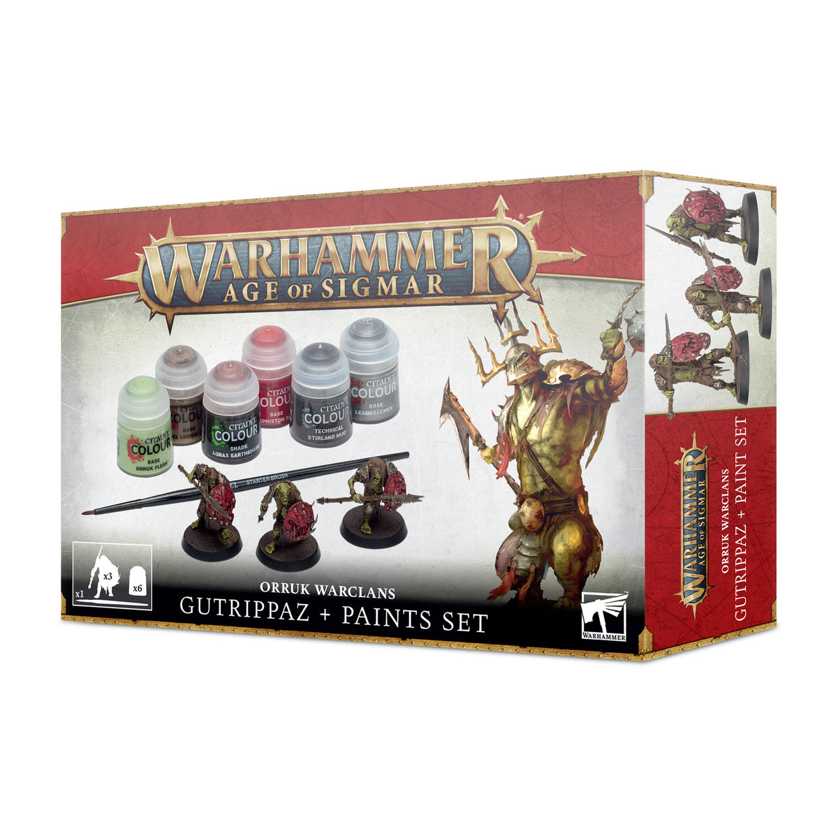 Orruk Warclans - Gutrippaz + Paints Set