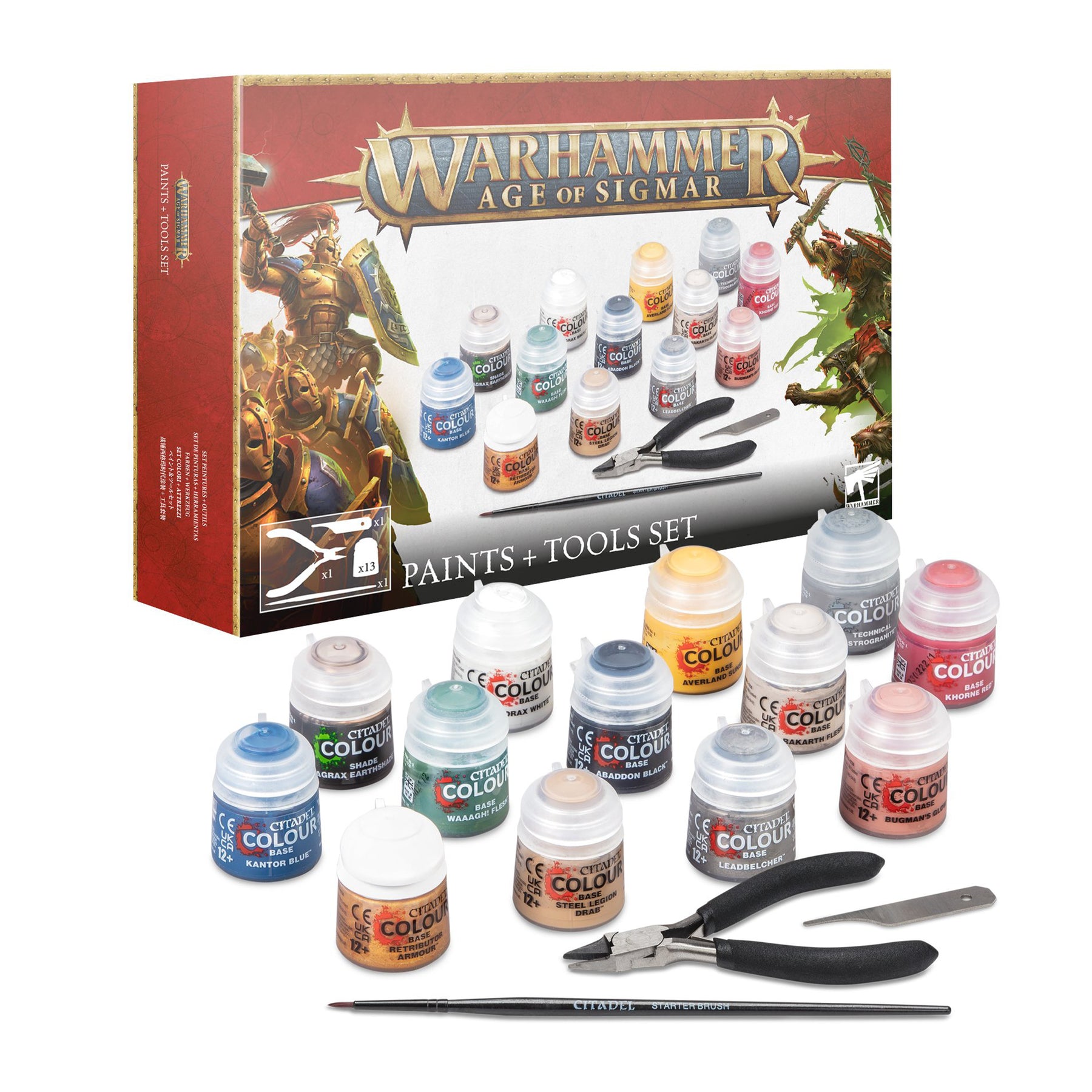 Warhammer Age of Sigmar Paints + Tools Set