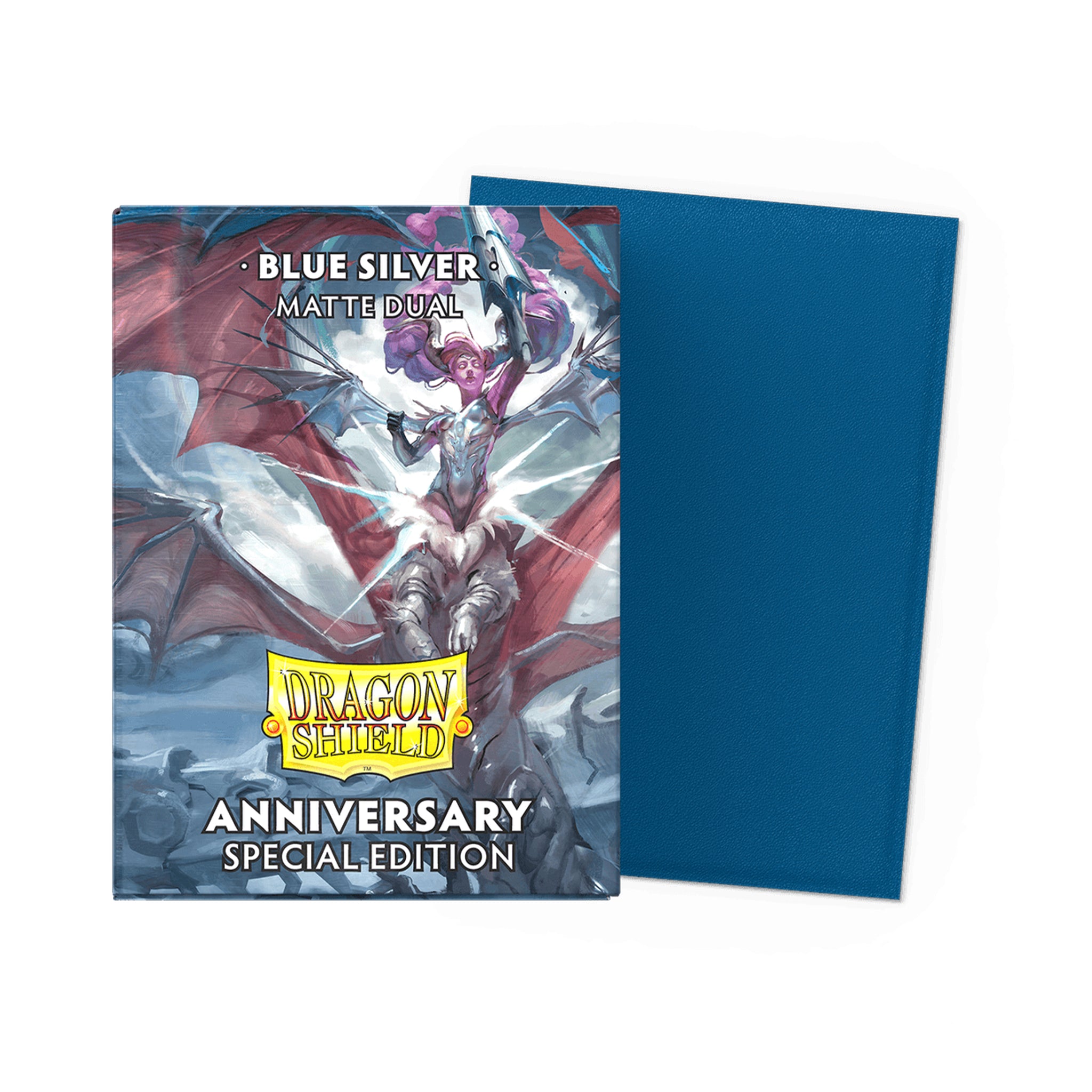 Dragon Shield - Matte Sleeves - Blue/Silver