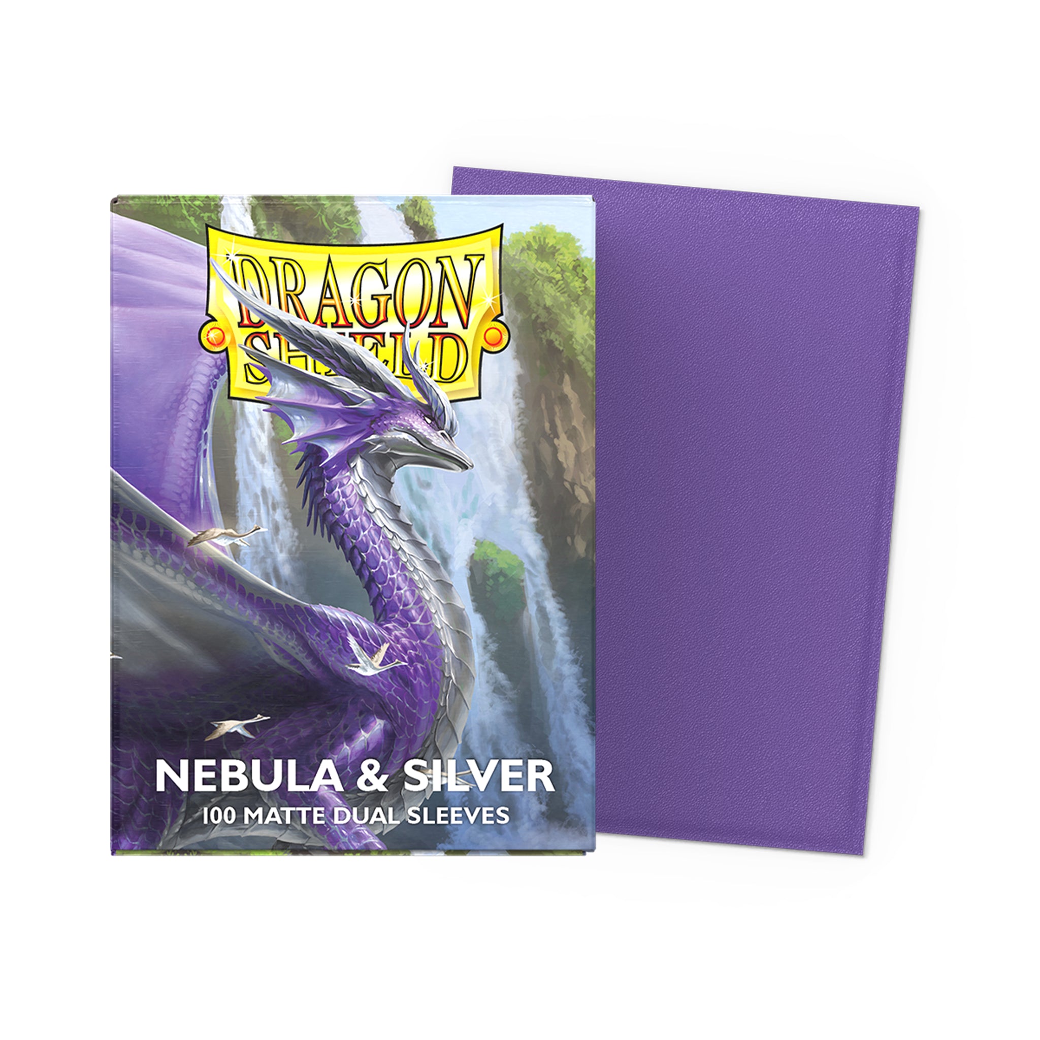 Dragon Shield - Matte Dual Sleeves - Nebula & Silver
