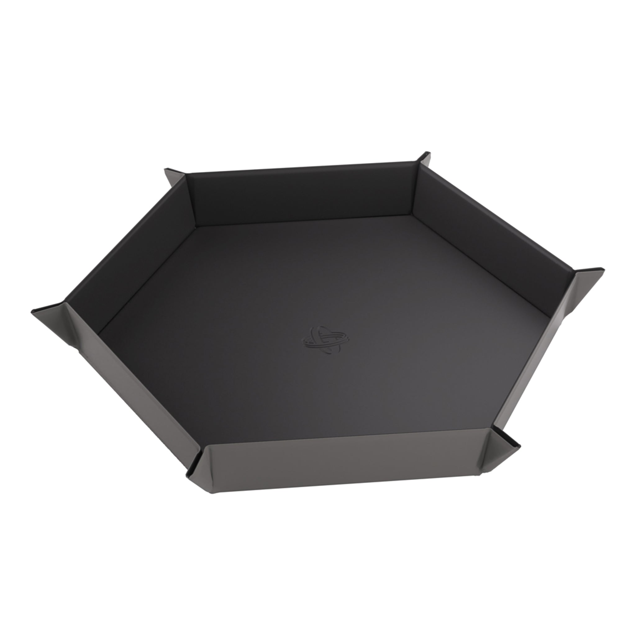 Magnetic Dice Tray - Hexagonal - Black/Gray