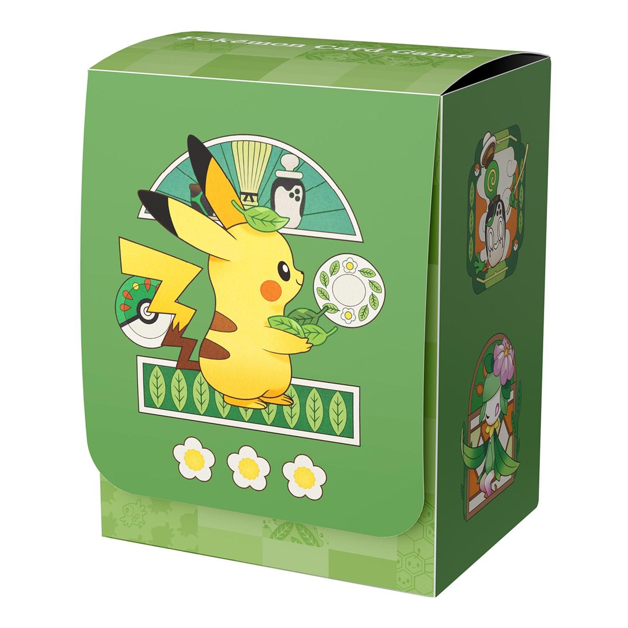 Pokémon Center Deckbox - Pikachu mit Blätter