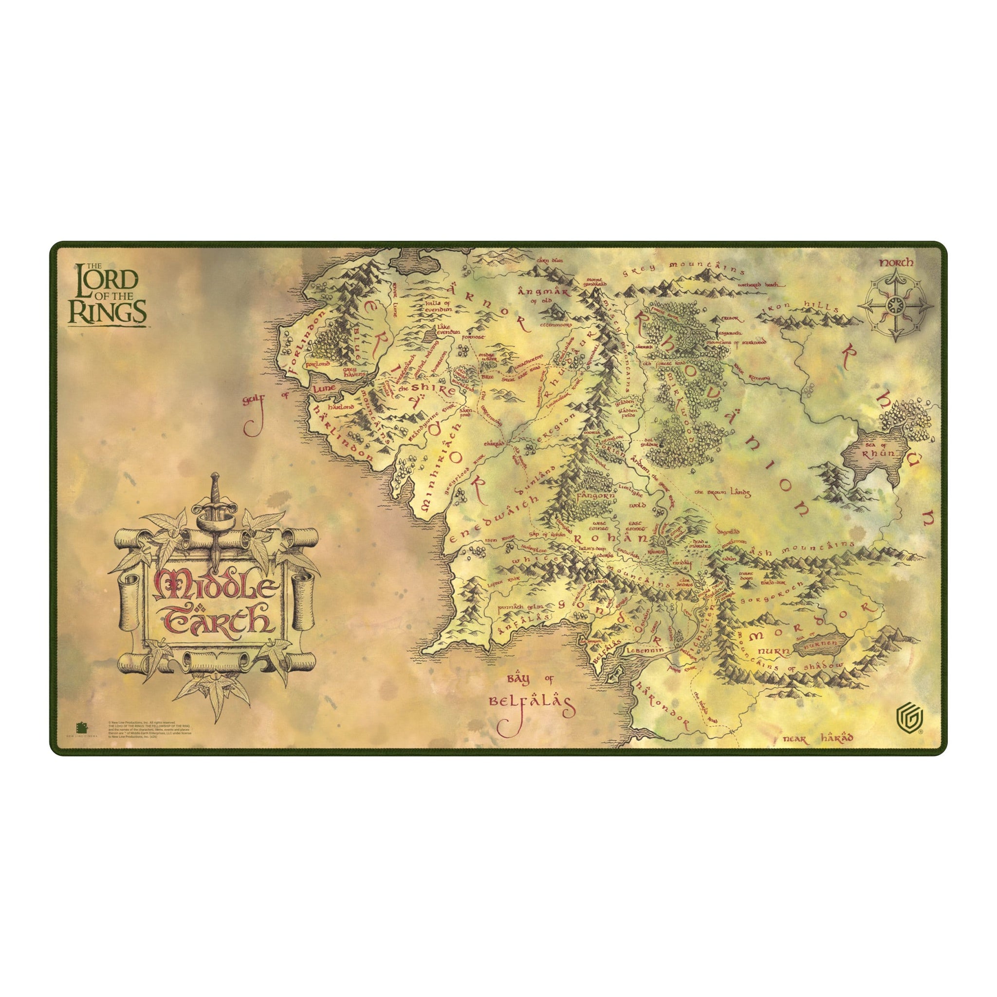 Ultimate Guard Play-Mat - The Lord of the Rings - Places of Middle Earth