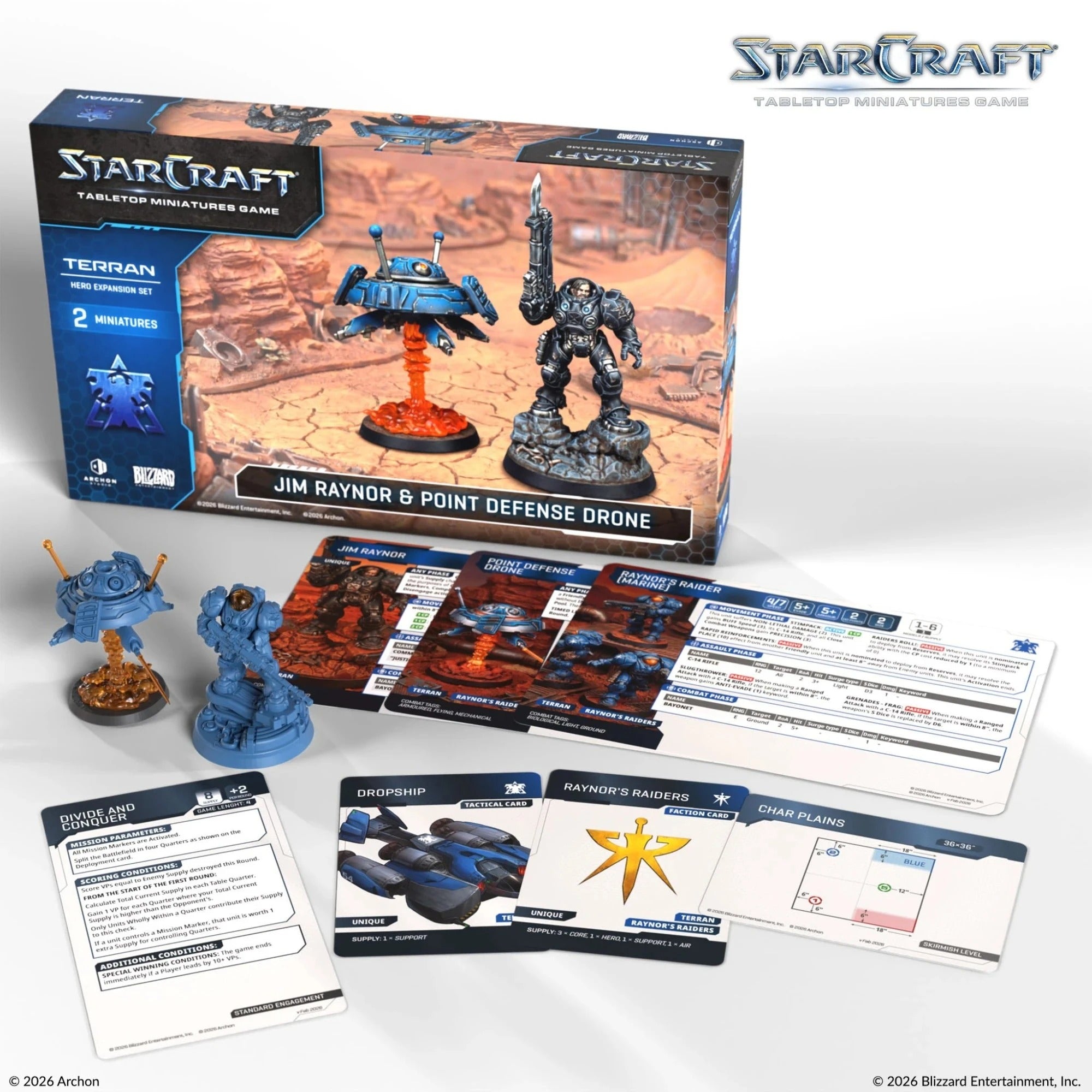 StarCraft - Jim Raynor & Point Defense Drone - Terran - Hero Expansion Set