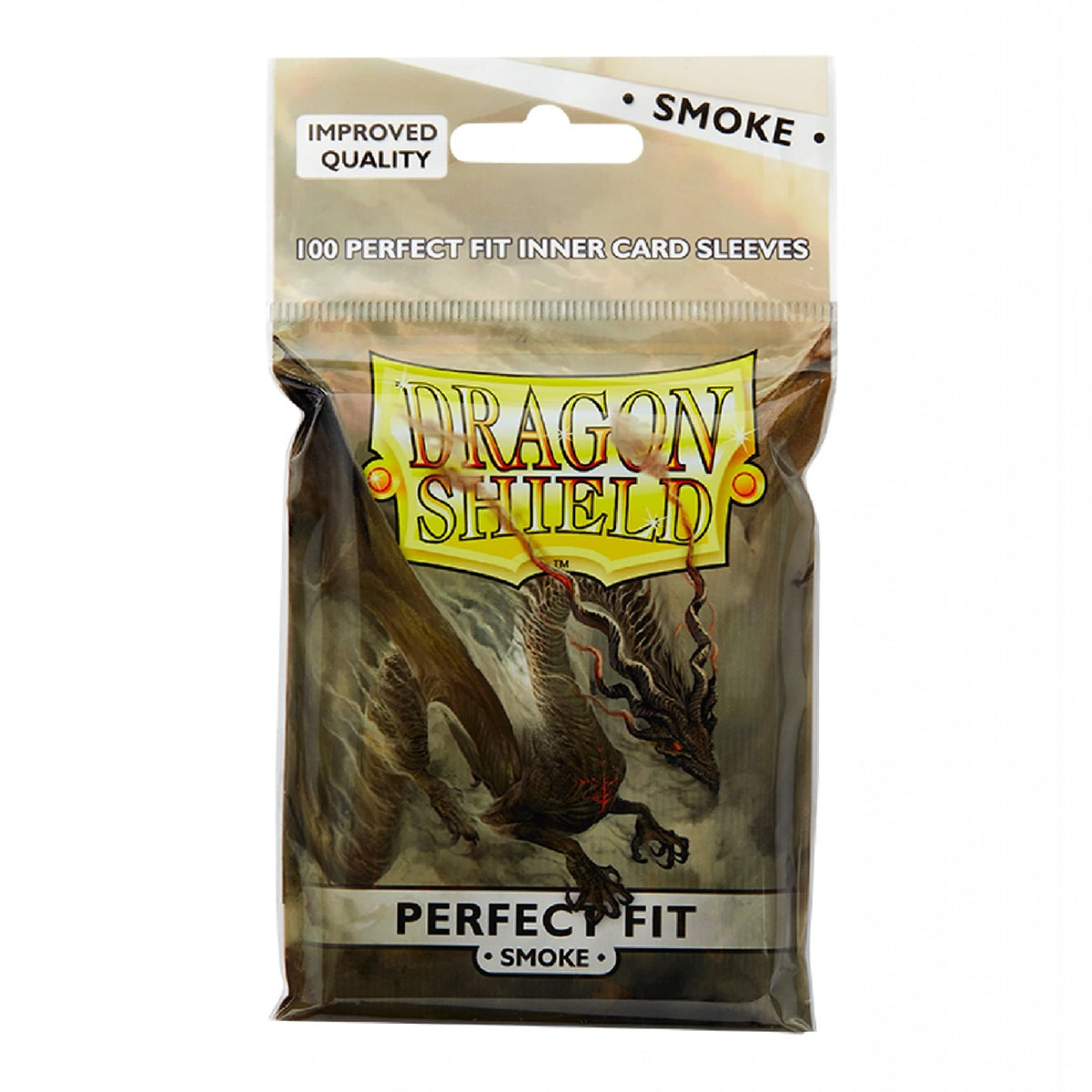 Dragon Shield - Standard Perfect Fit Sleeves - Clear/Smoke (100 Sleeves)